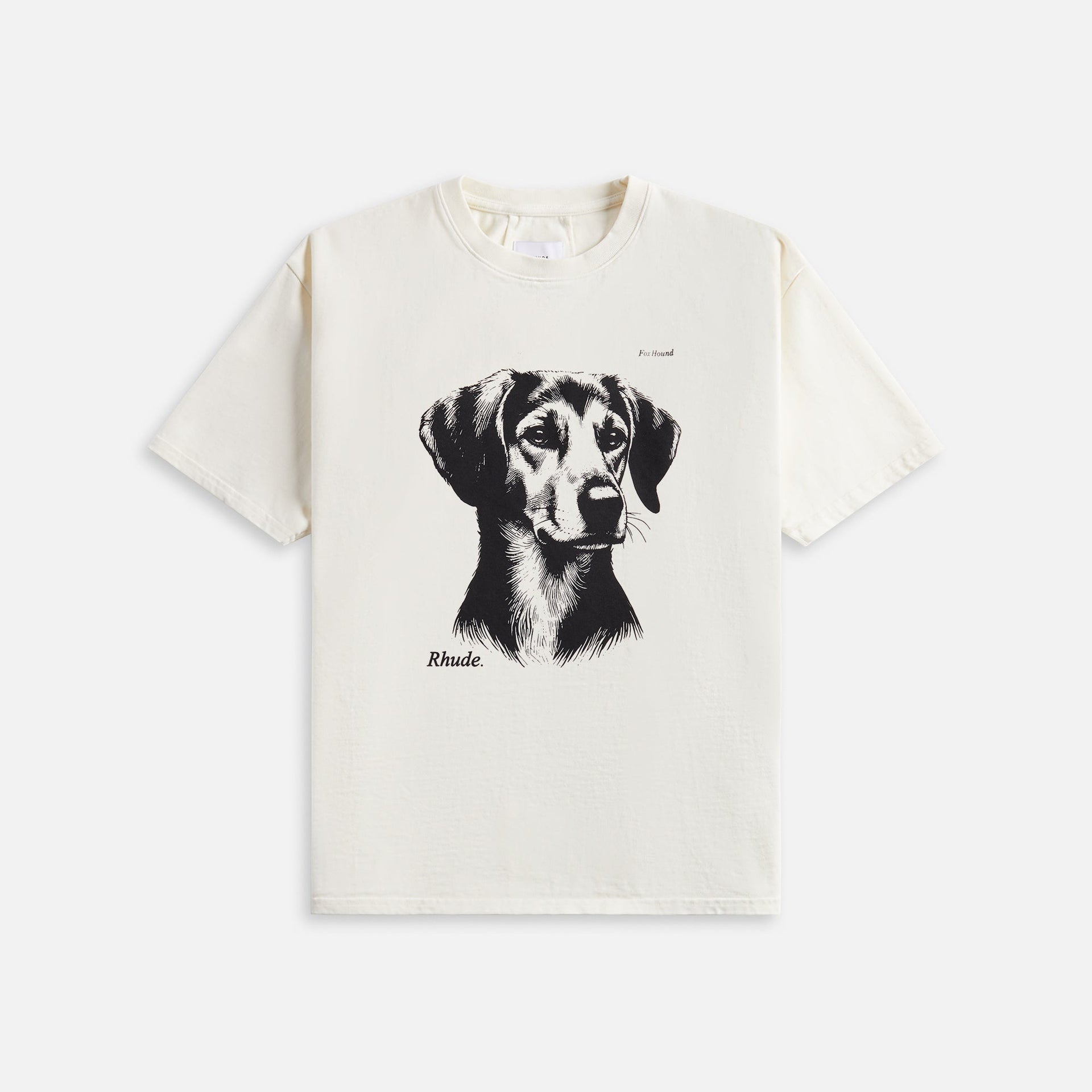 Rhude Fox Hound Tee - Vintage White