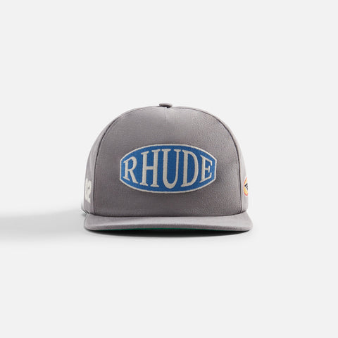 Rhude Rally Washed Canvas Hat - Elephant