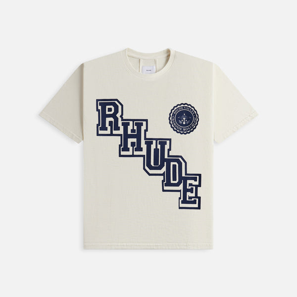 Rhude Collegiate Crest Tee - Vintage White – Kith Canada