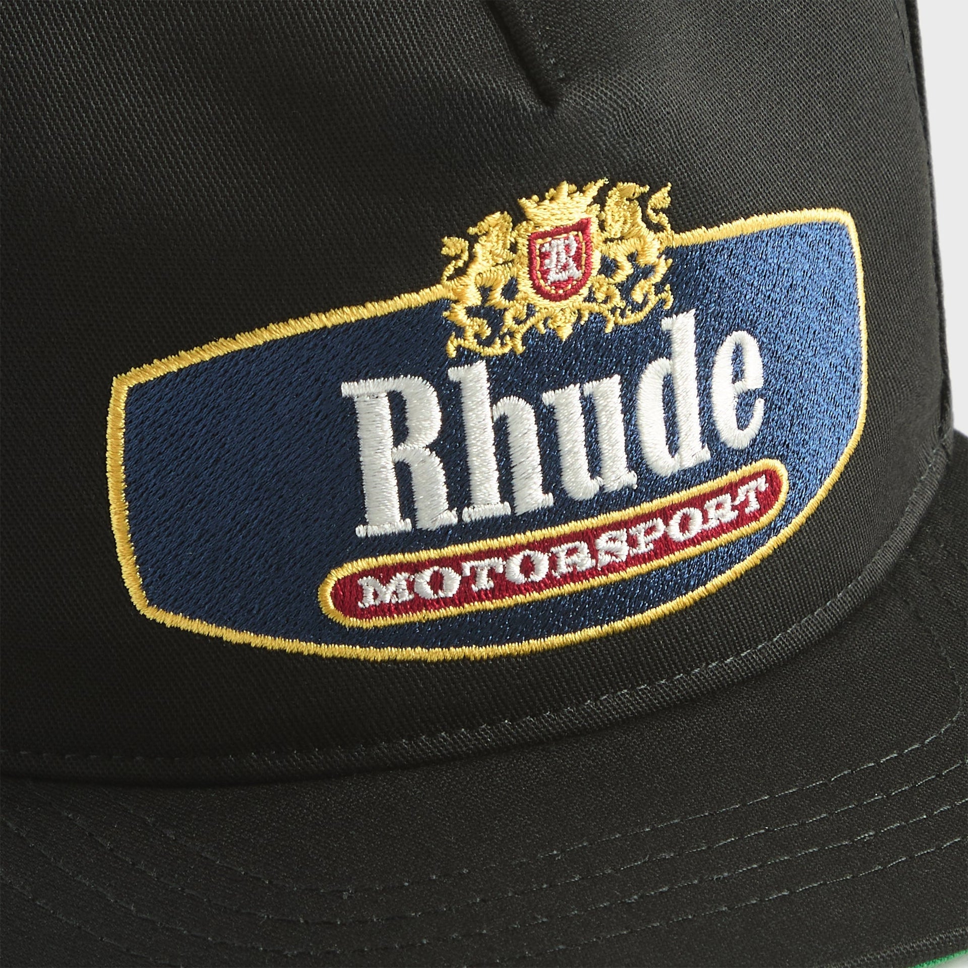 Rhude Racing Crest Cap - Black / Navy