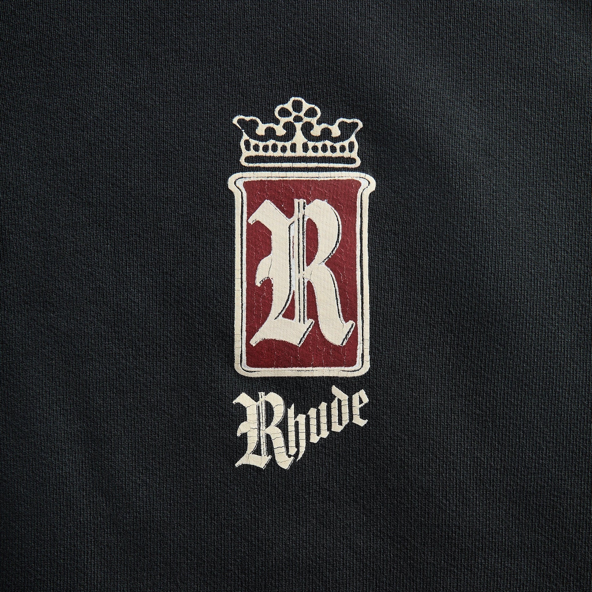 Rhude Fumar 91 Zip-Up Hoodie - Vintage Black / White / Red