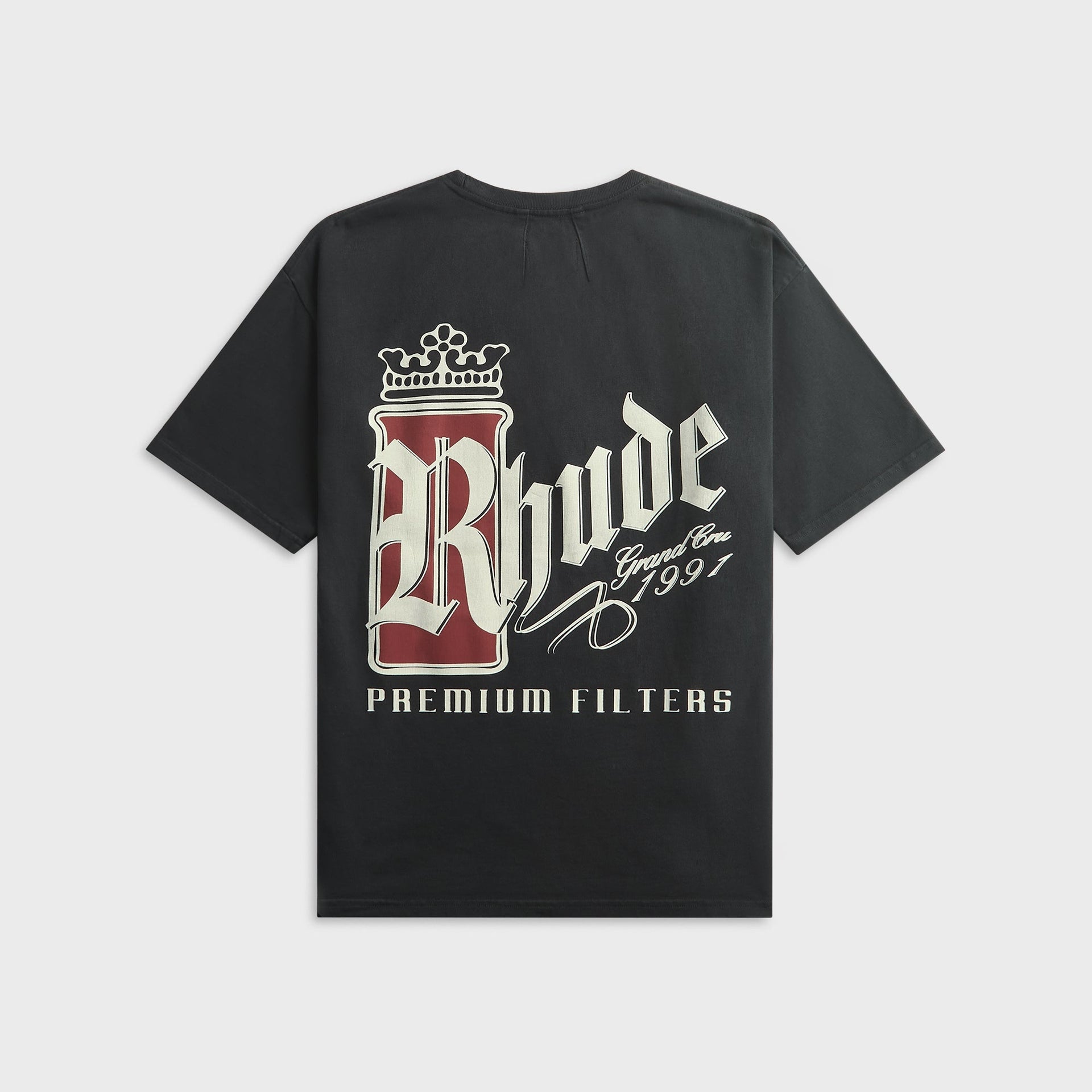 Rhude Fumar 91 Tee - Vintage Black / White / Red