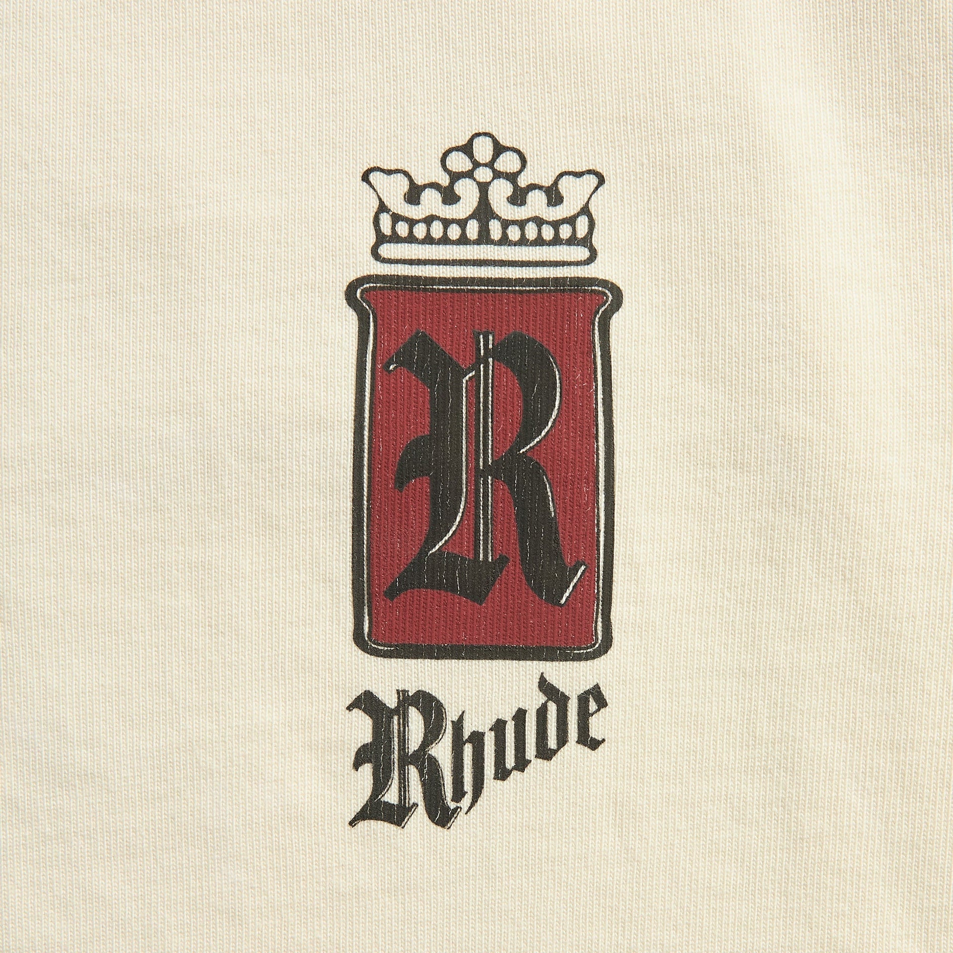 Rhude Fumar 91 Tee - Vintage White / Black / Red