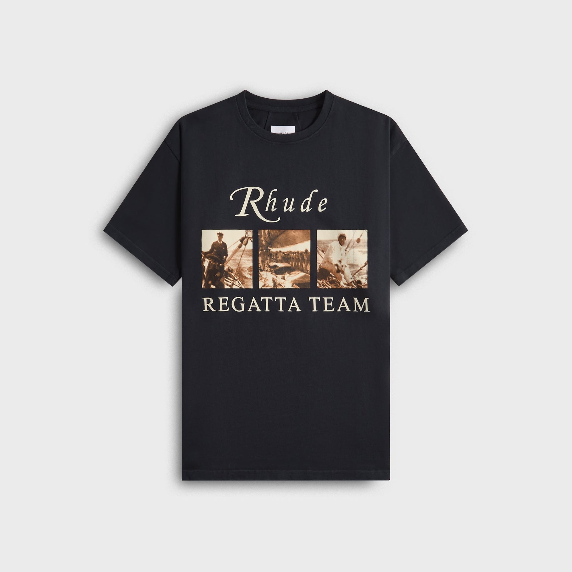 Rhude Usvi Regatta Tour Tee - Vintage Black /  White / Red