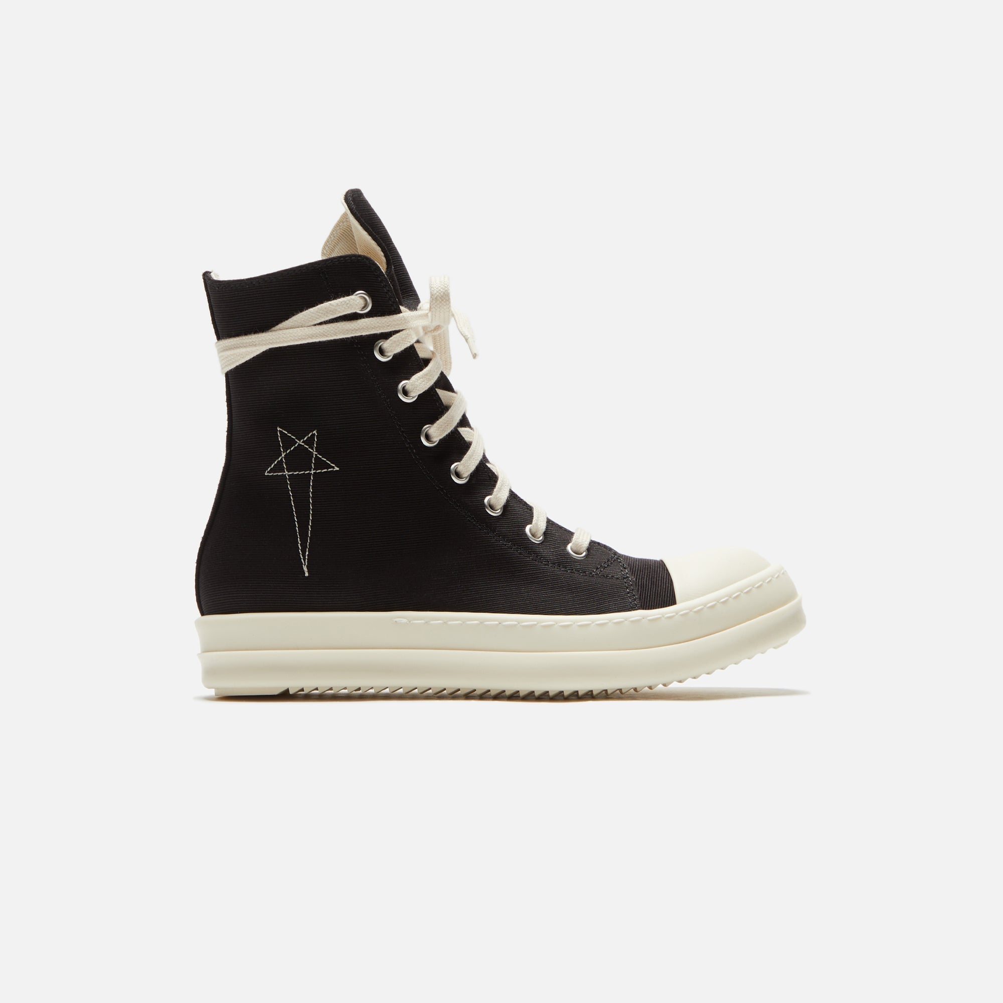 Rick Owens DRKSHDW Pentastitch Sneaker - Black / Milk / Milk Cotton Ba –  Kith Canada