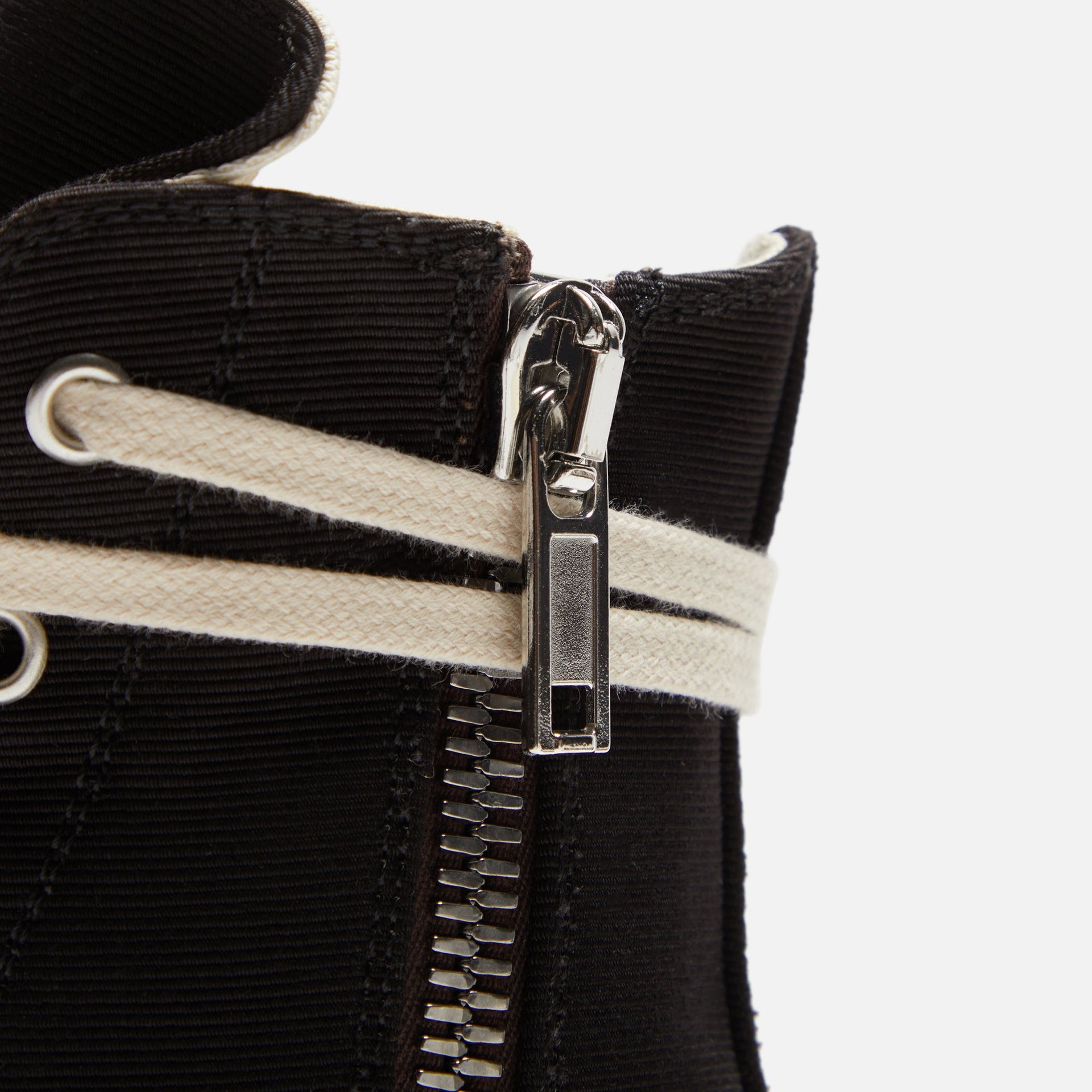 Rick Owens DRKSHDW Pentastitch Sneaker - Black / Milk / Milk Cotton Barre