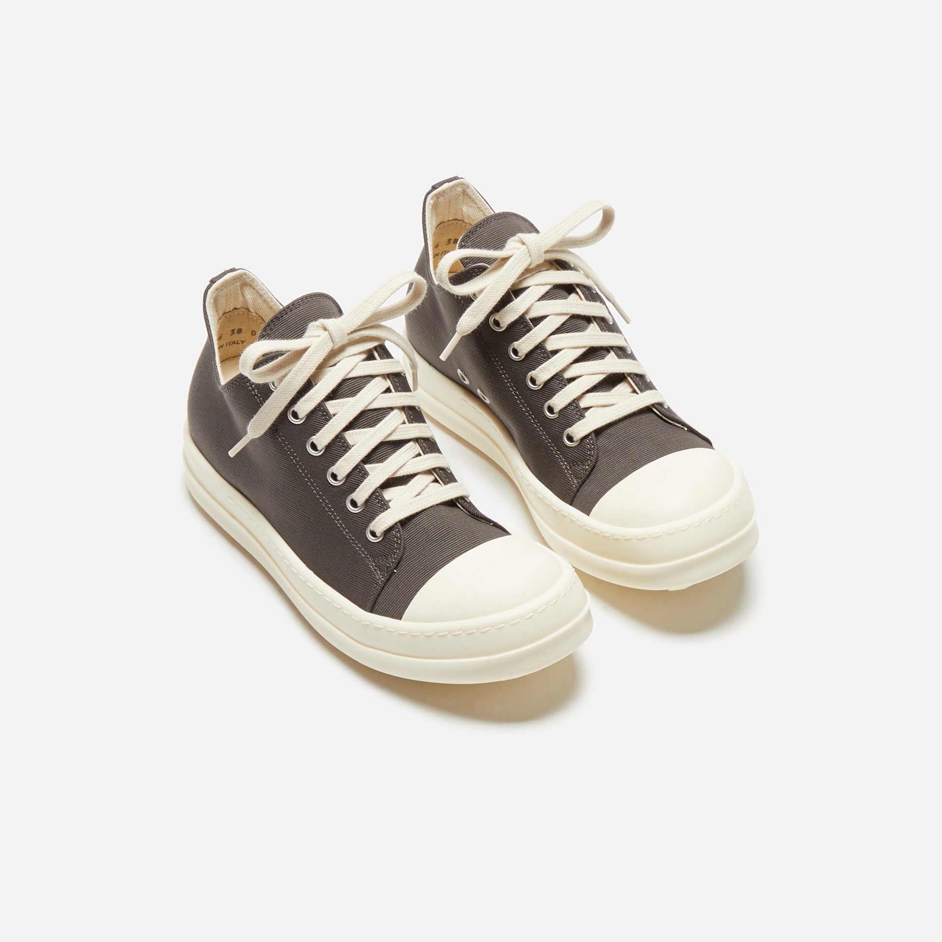 Rick Owens Scarpe Low Sneaker - Dark Dust / Milk / Milk