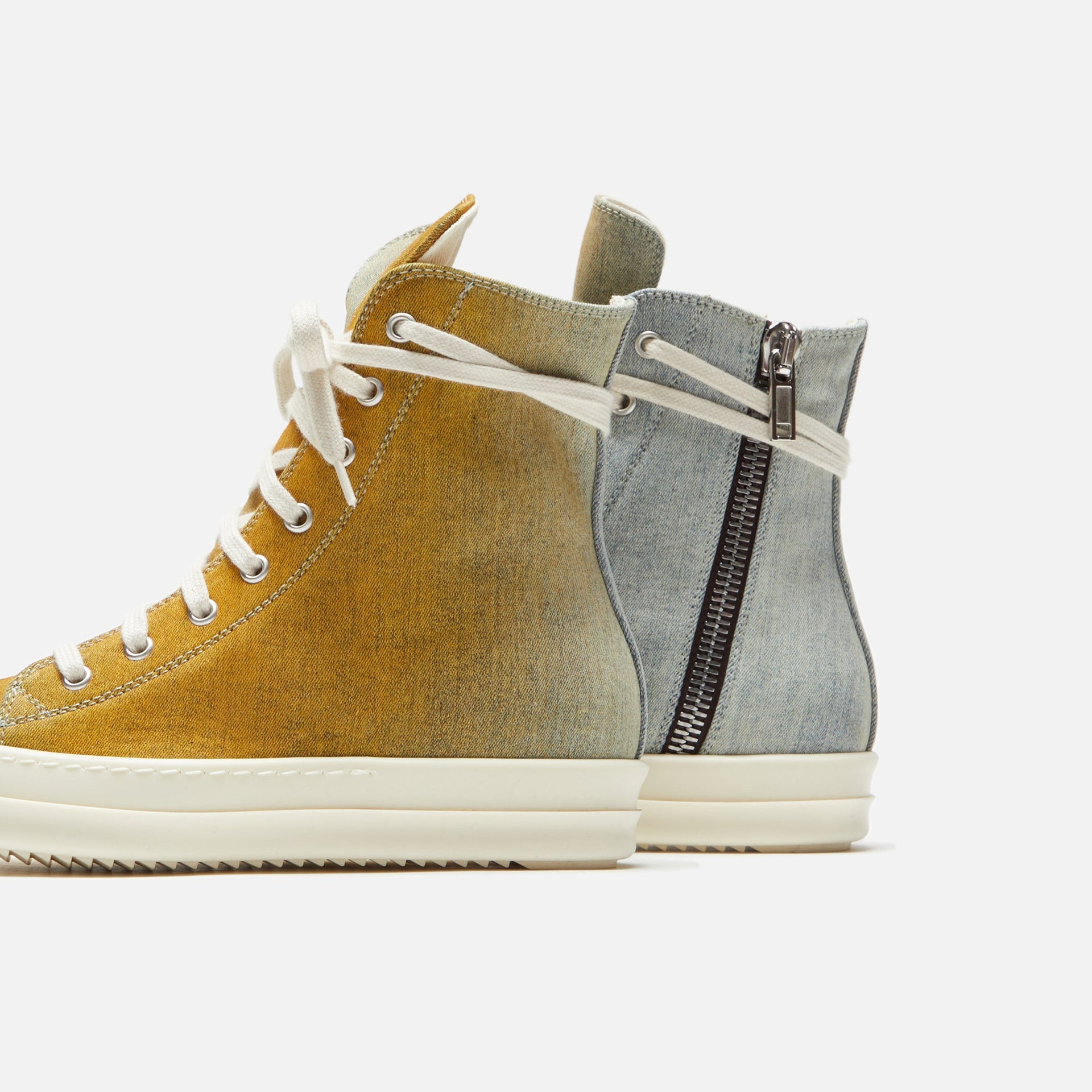 Rick Owens WMNS DRKSHDW Sneakers - Sky / Orange Degrade / Milk / Milk Sky / Orange Degrade