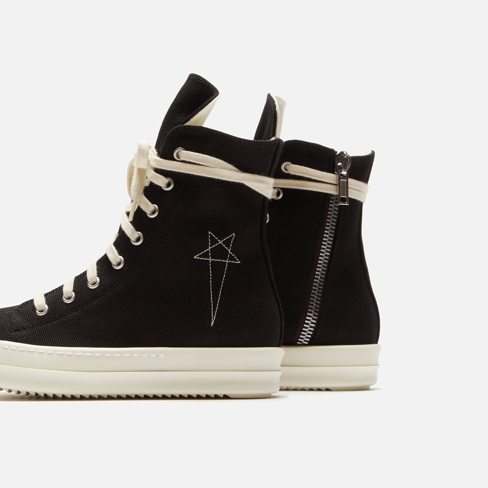 Rick Owens DRKSHDW WMNS Pentastitch Sneakers - Black / Pearl