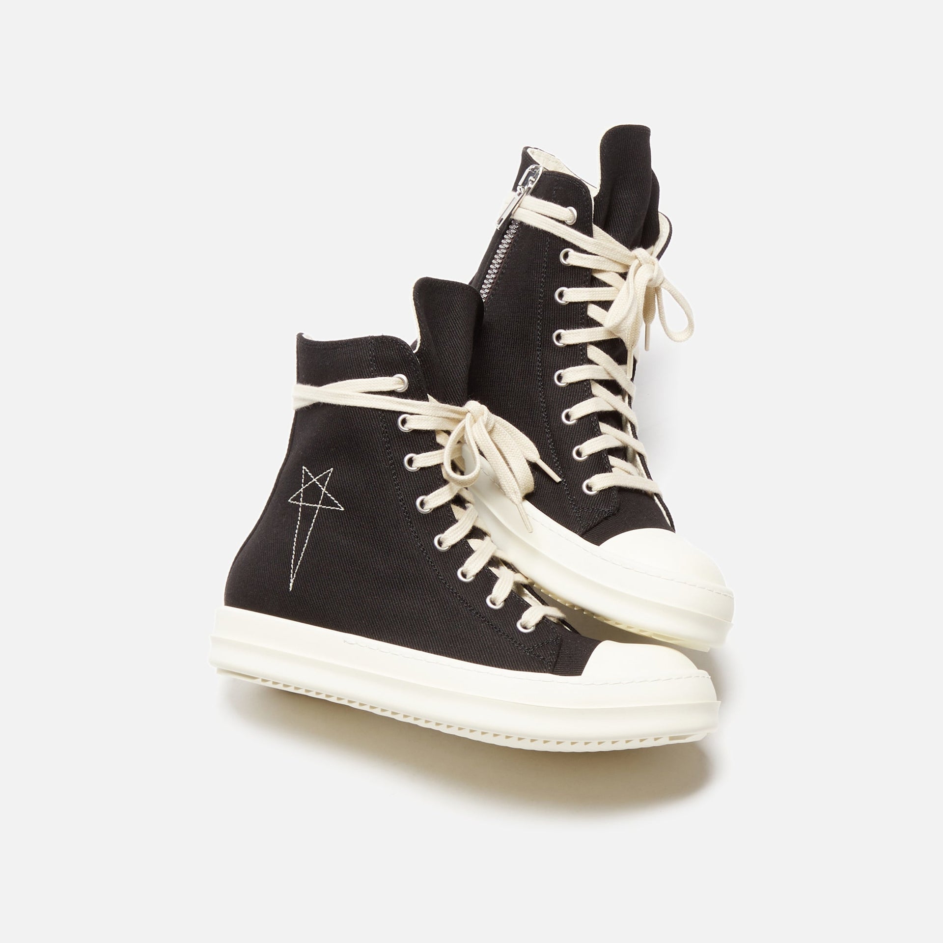 Rick Owens DRKSHDW WMNS Pentastitch Sneakers - Black / Pearl / Milk / Milk