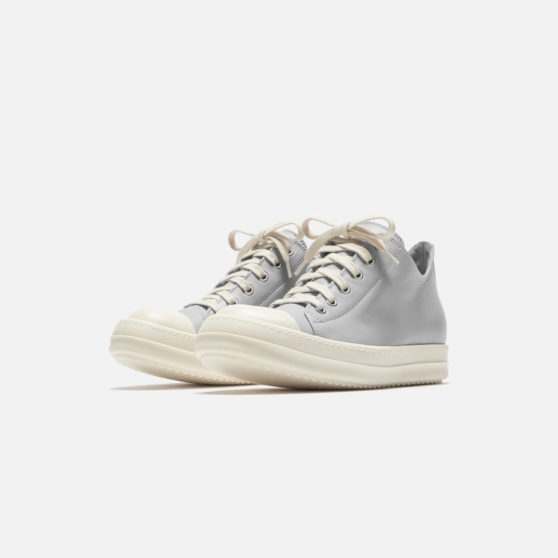 Rick Owens WMNS Low Sneakers - Pearl / Milk / Milk