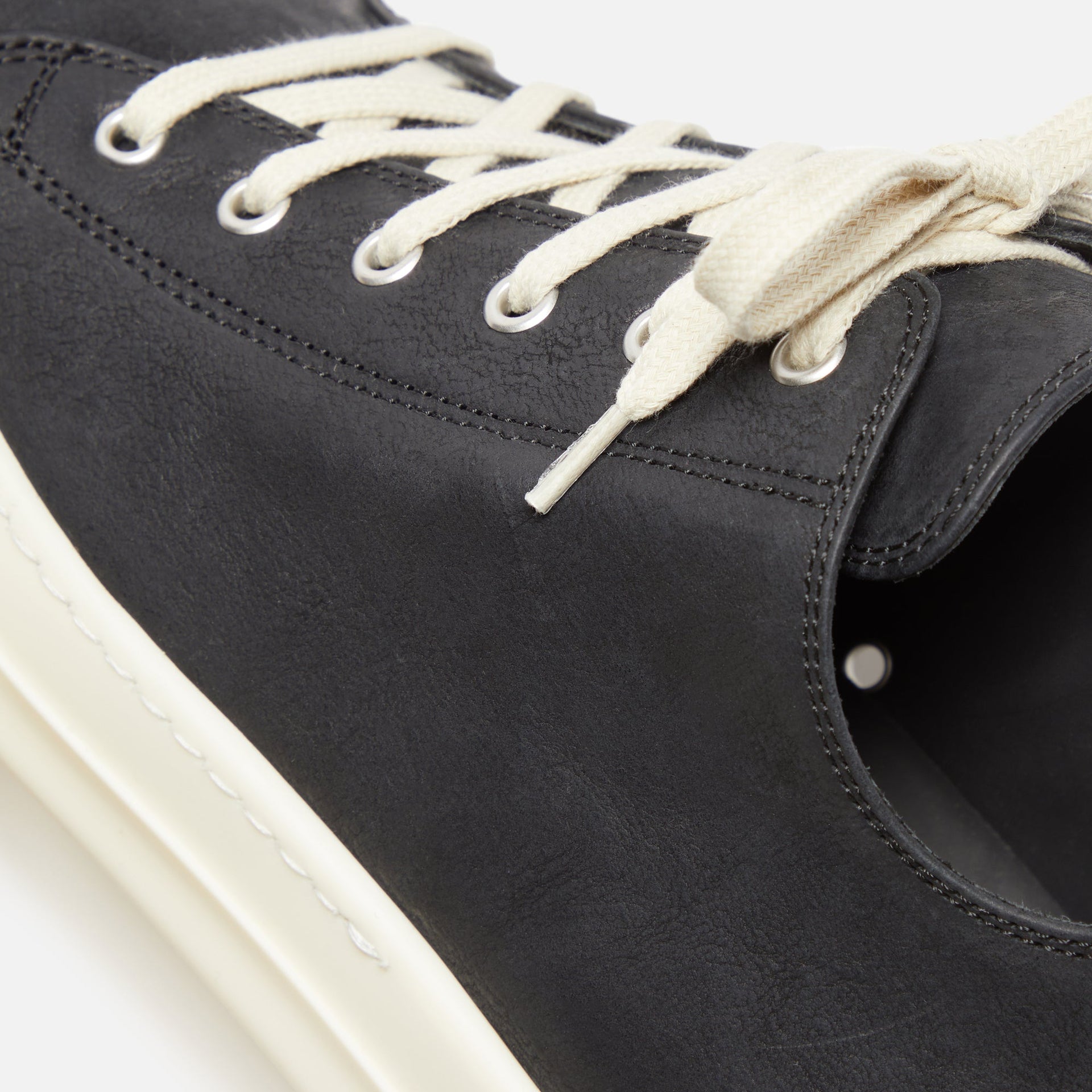 Rick Owens Low Top Sneakers - Black / Milk