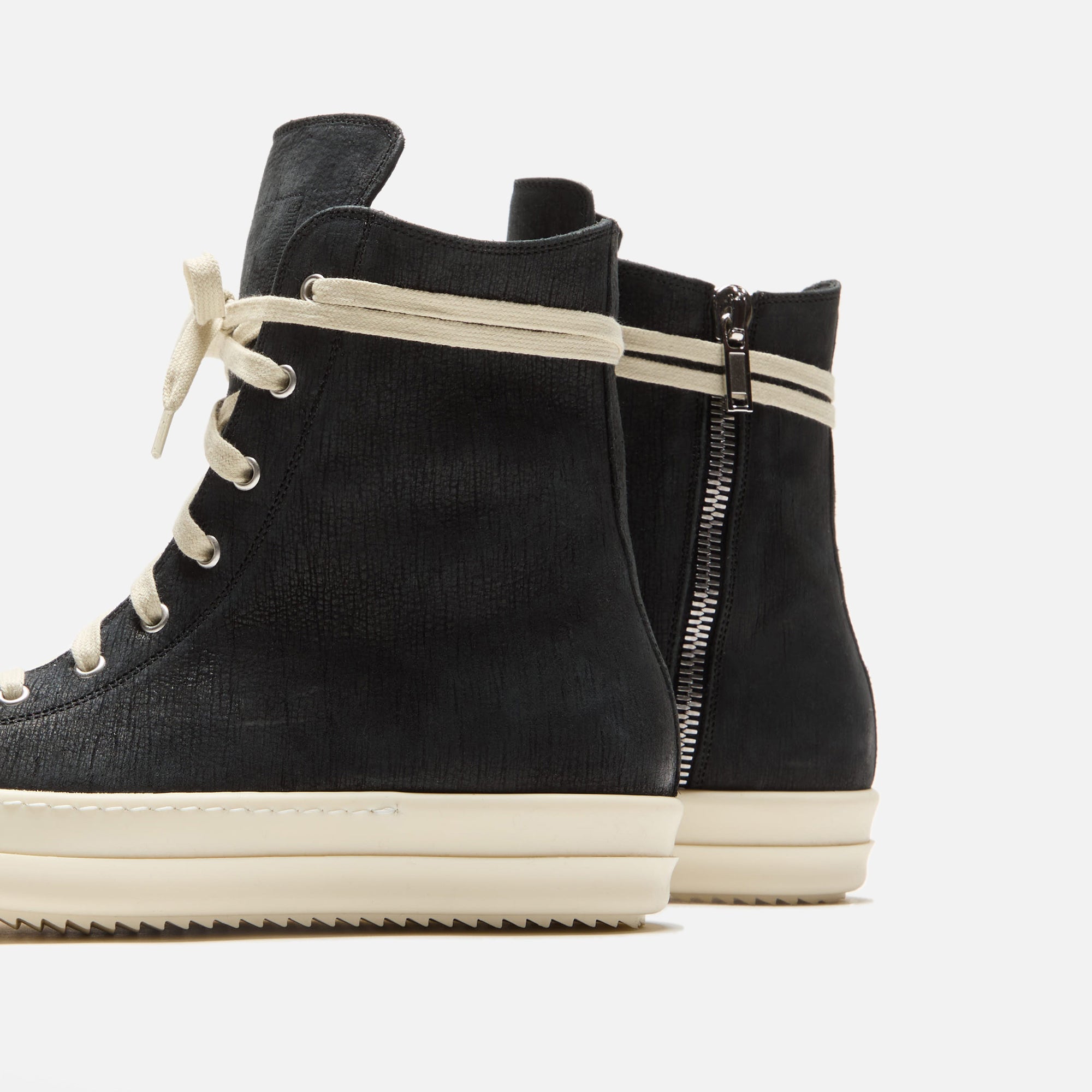■Rick Owens■Vintage Sneakers Scarpe In Pelle■スニーカー Rick Owens Vintage Sneakers - Black / Milk / Milk – Kith Canada