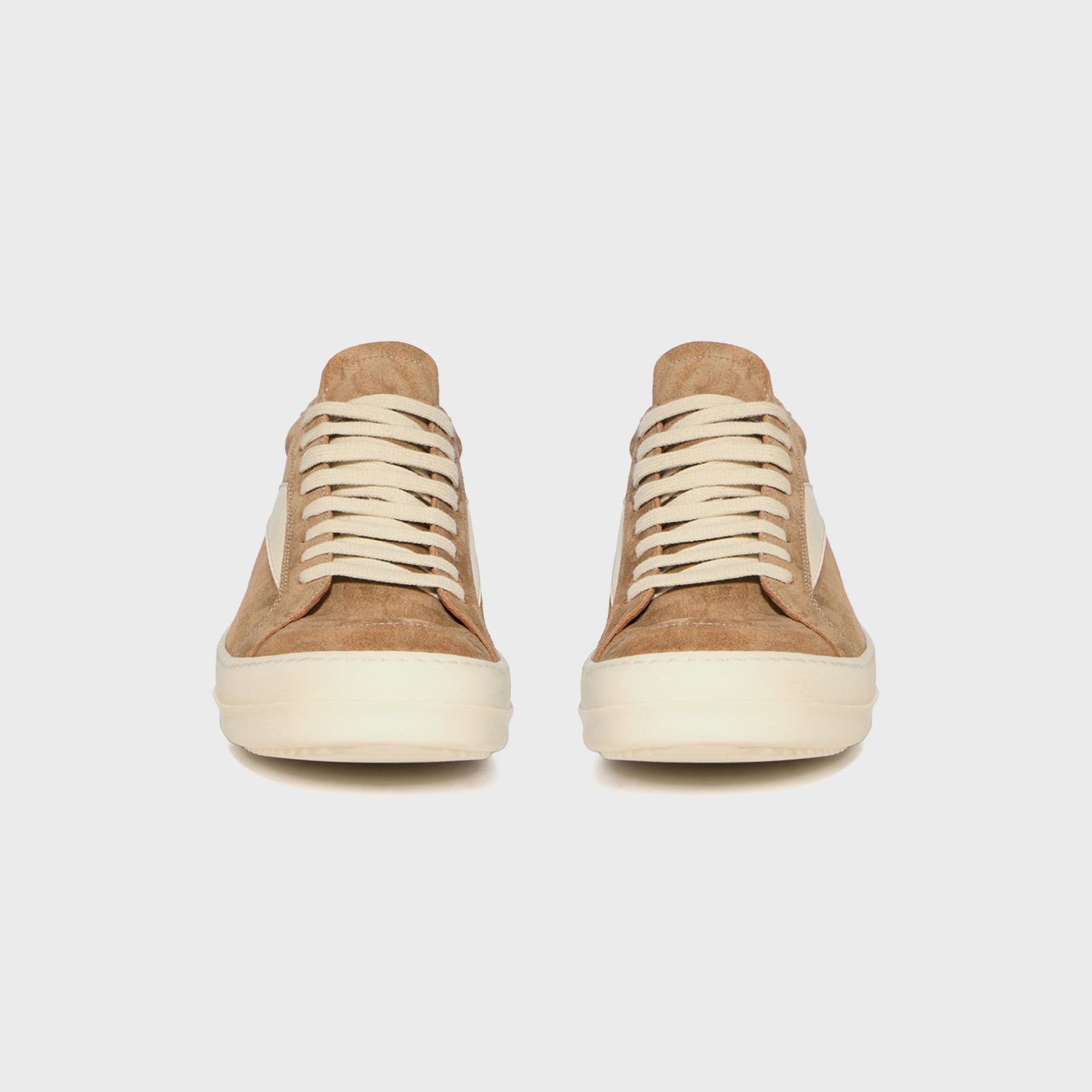Rick Owens WMNS Temple Vintage Sneaks - Sumi Brown / Milk