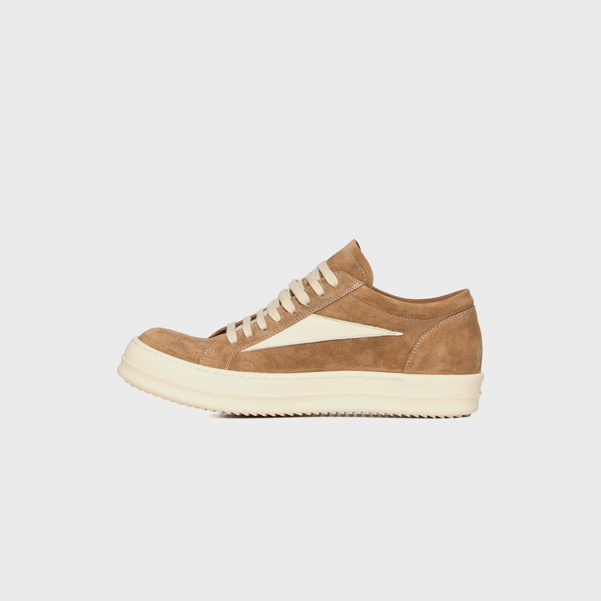 Rick Owens WMNS Temple Vintage Sneaks - Sumi Brown / Milk