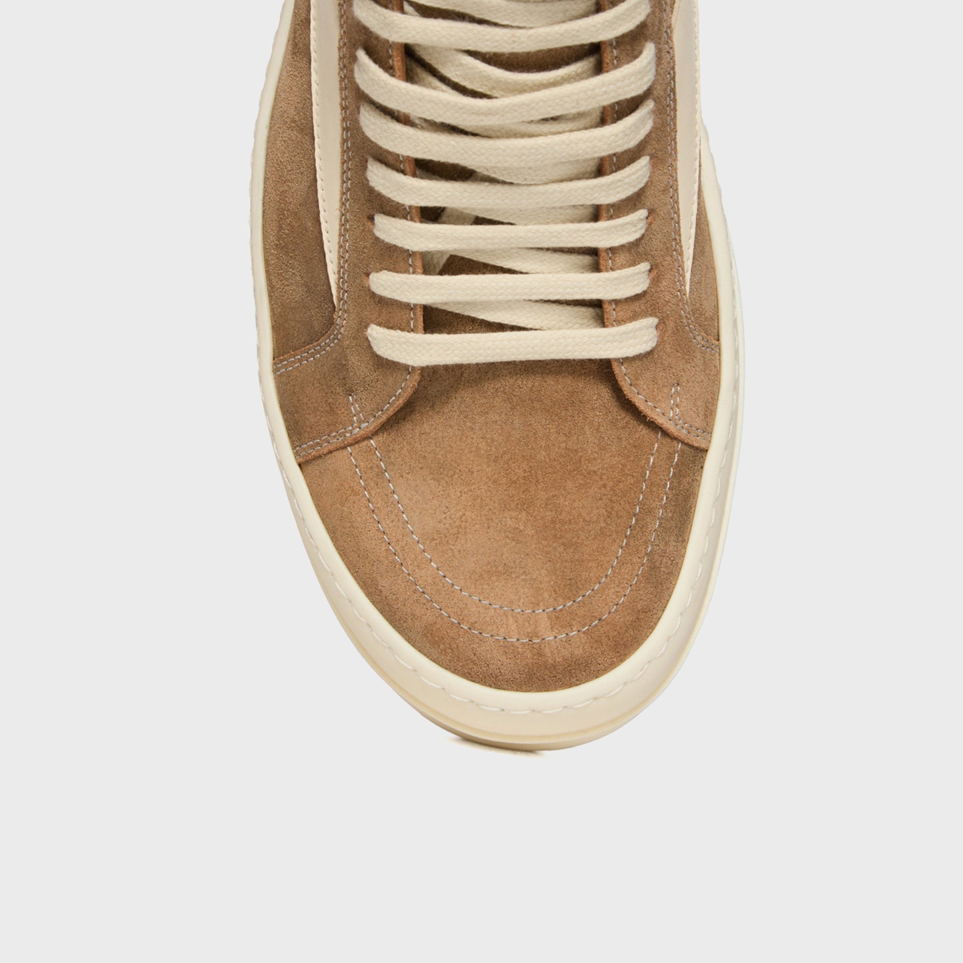Rick Owens WMNS Temple Vintage Sneaks - Sumi Brown / Milk