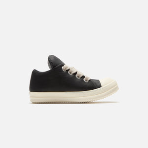 Rick Owens Porterville Jumbo Lace Padded Low Sneakers - Black / Milk / Milk