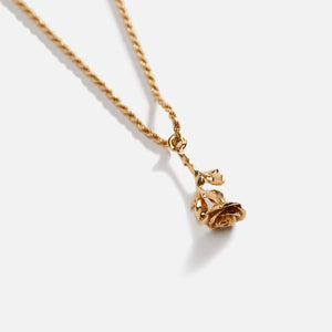 Emanuele Bicocchi Gold Large Rose Pendant Necklace - Gold