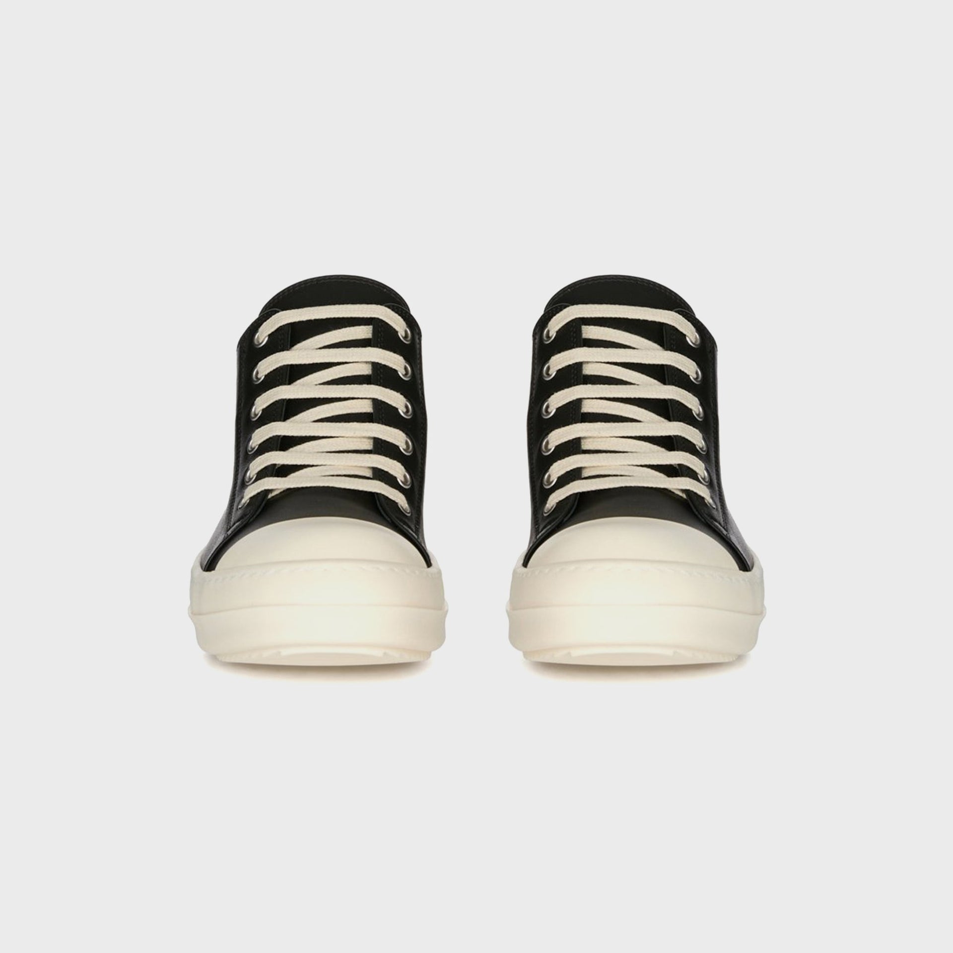 Rick Owens SS26 Temple Low Sneaks - Black / Milk