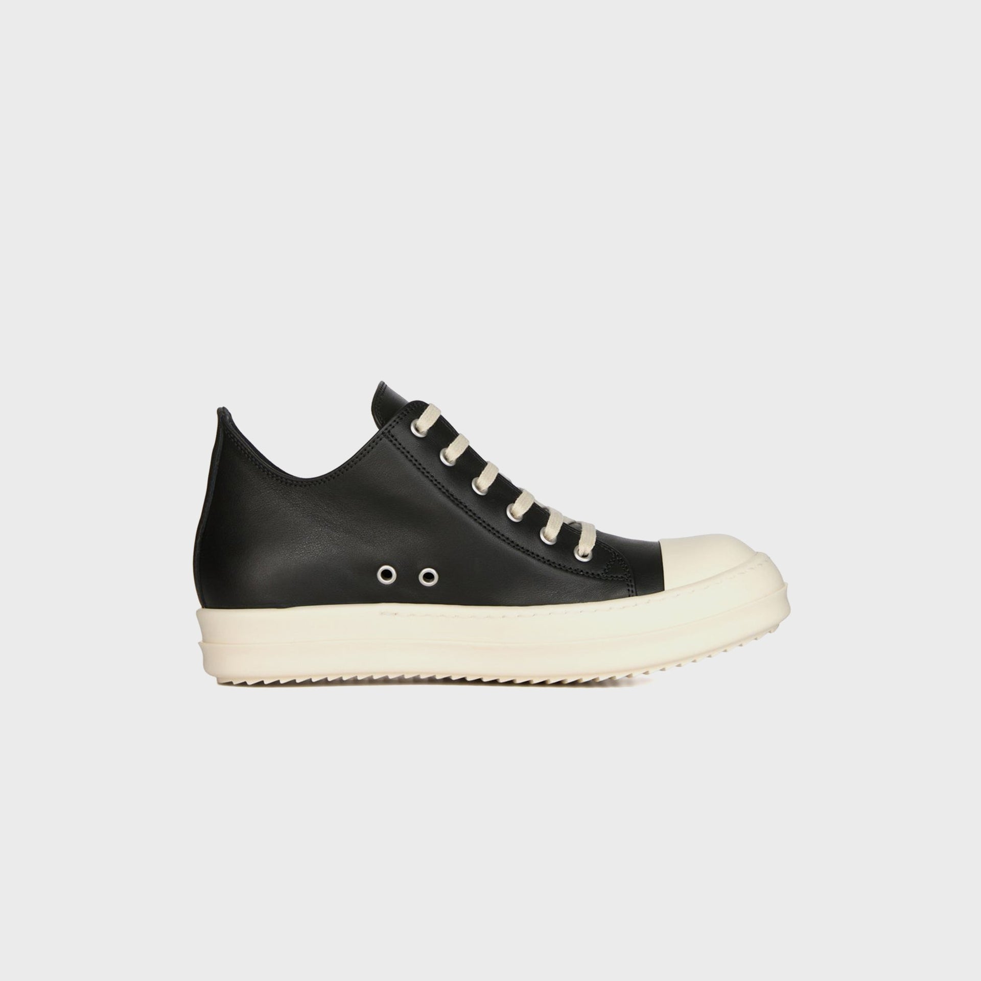 Rick Owens SS26 Temple Low Sneaks - Black / Milk