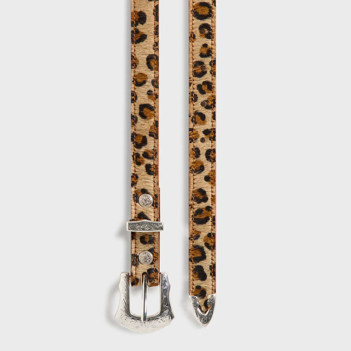 Kith 101 for SEVEN BY SEVEN String Leather Ponyhair Belt - Multi