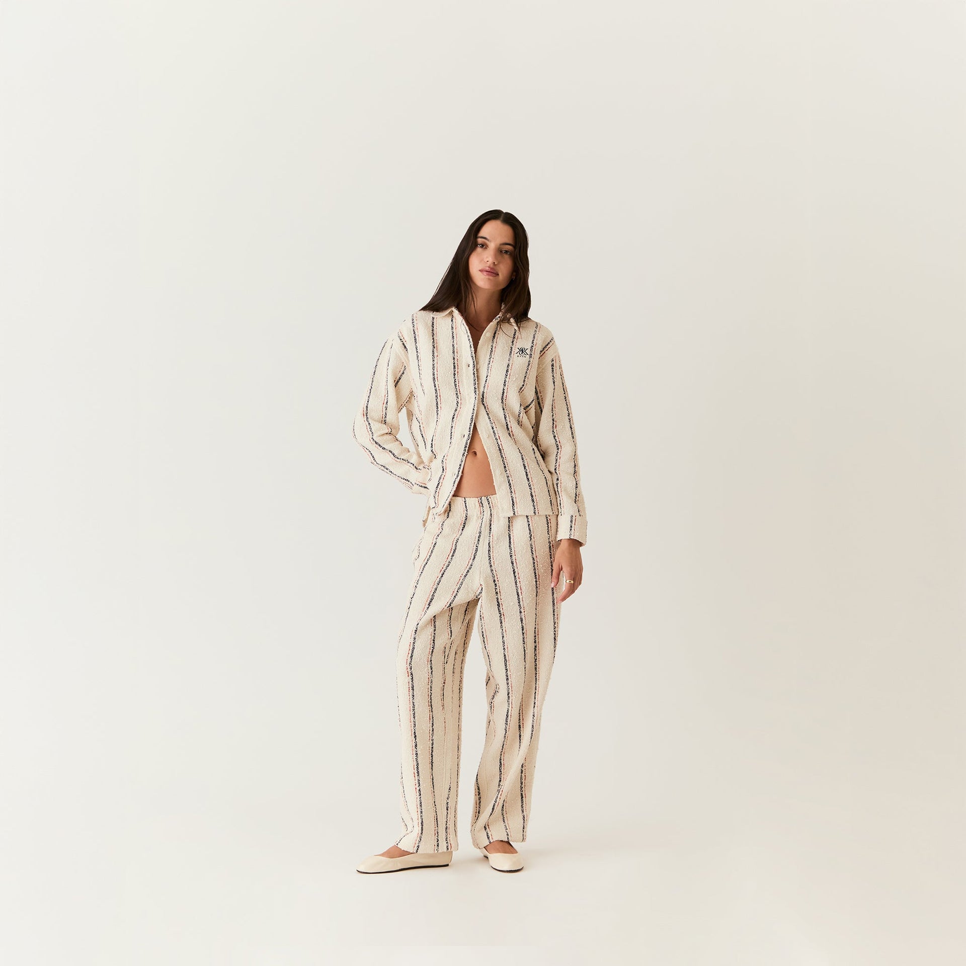 Kith Women Ava Boucle Track Pant - Whisper