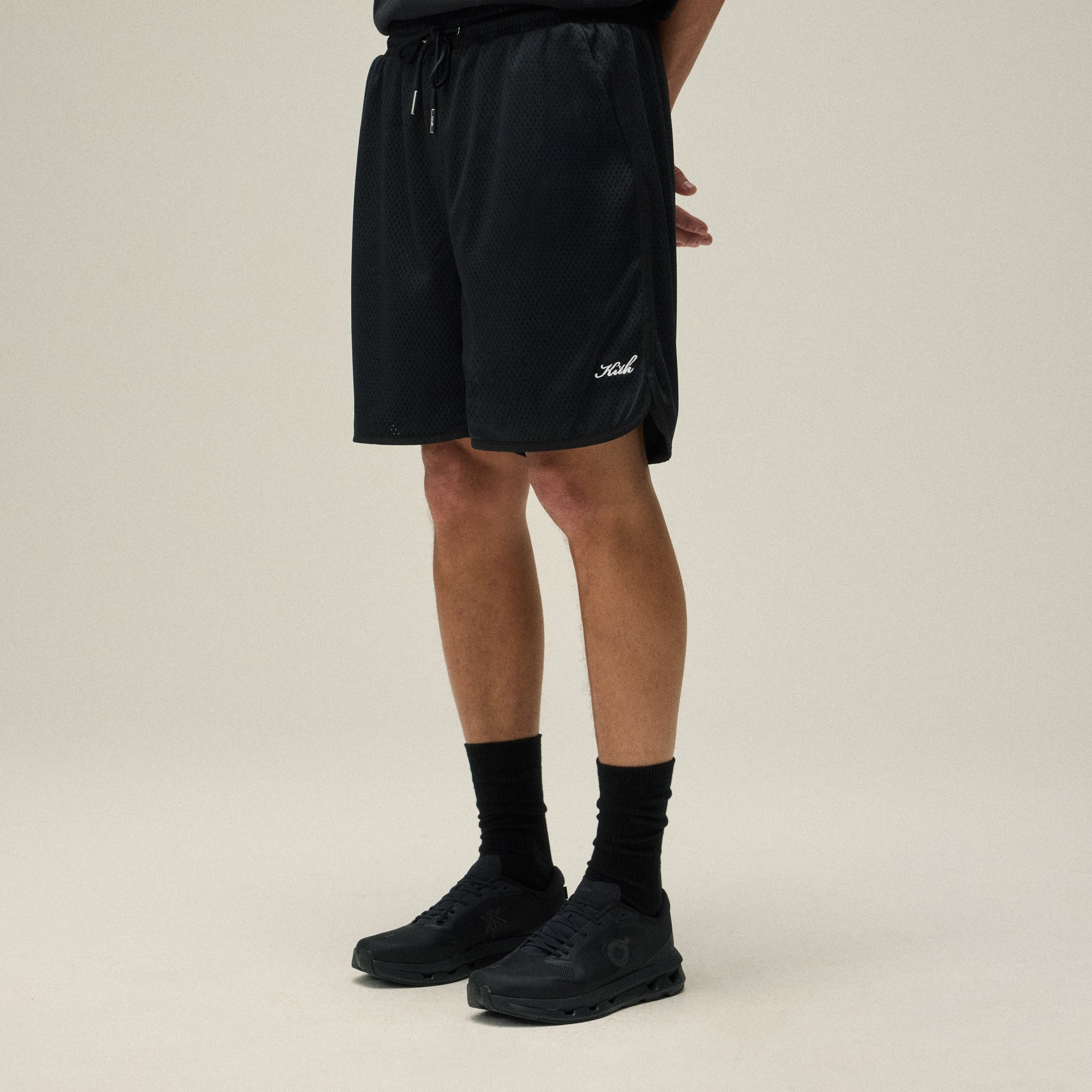 Kith Micro Waffle Drew Polo in Black Spring 2024 Men's Size