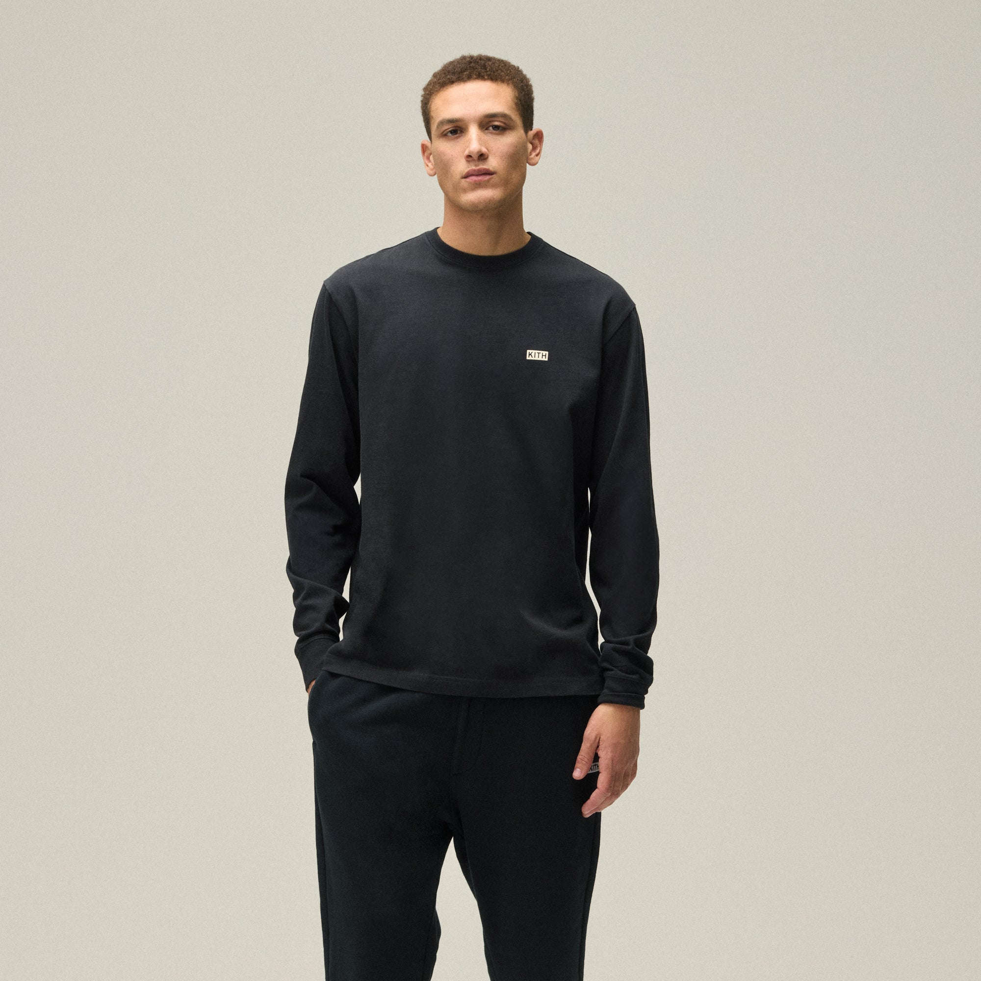 Kith Long Sleeve LAX Tee - Black – Kith Canada