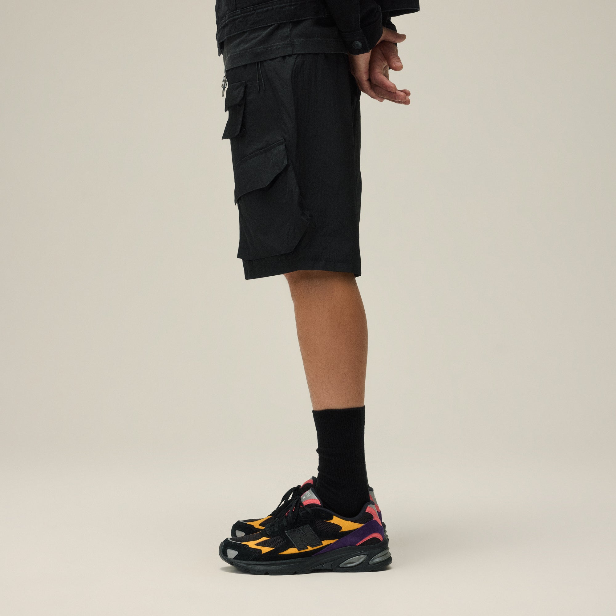 KITH 2020　KITH NYLON CARGO POCKET　SHORT Kith Dupont Cargo Pocket Short - Black – Kith Canada