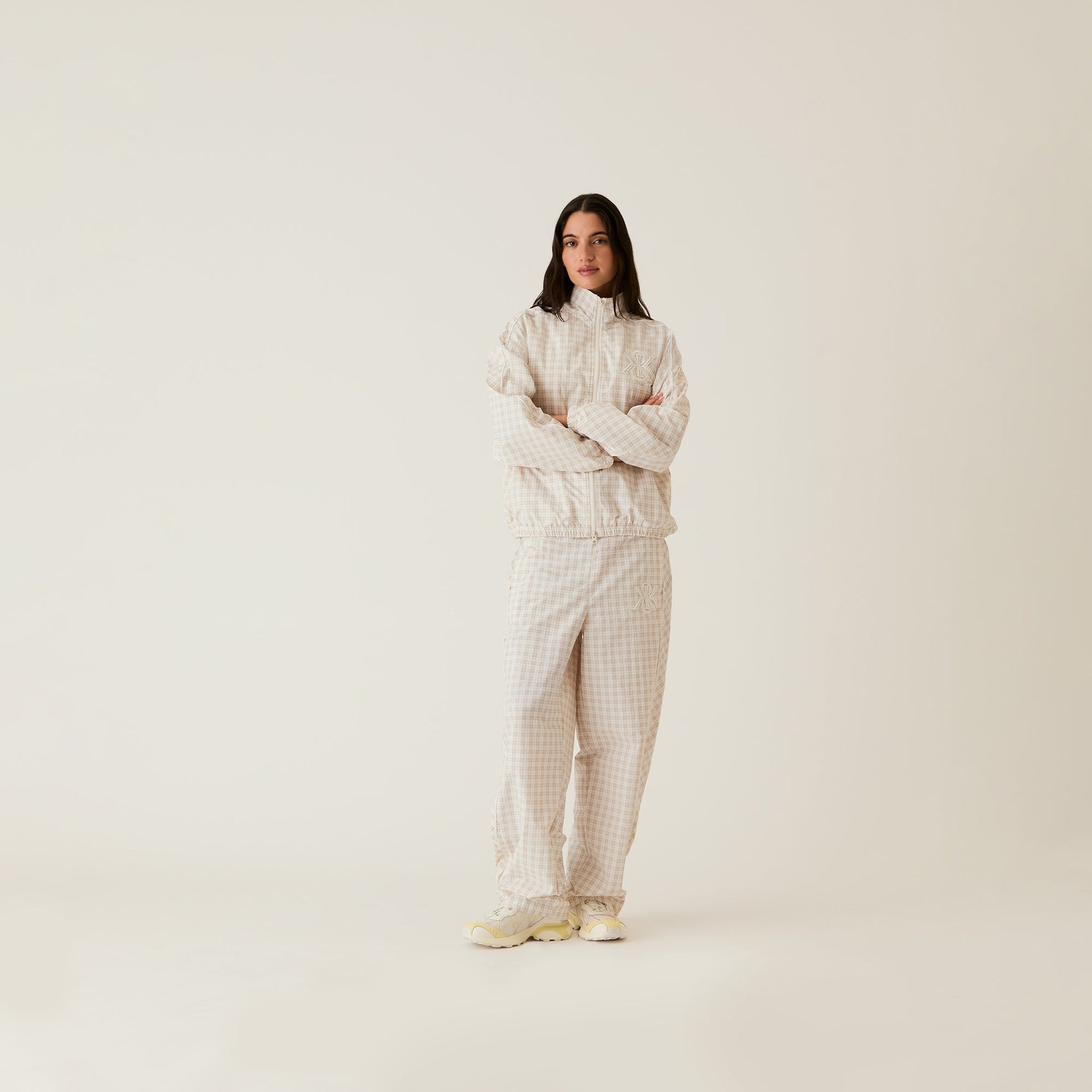 Kith Women Azariah Check Track Jacket - White