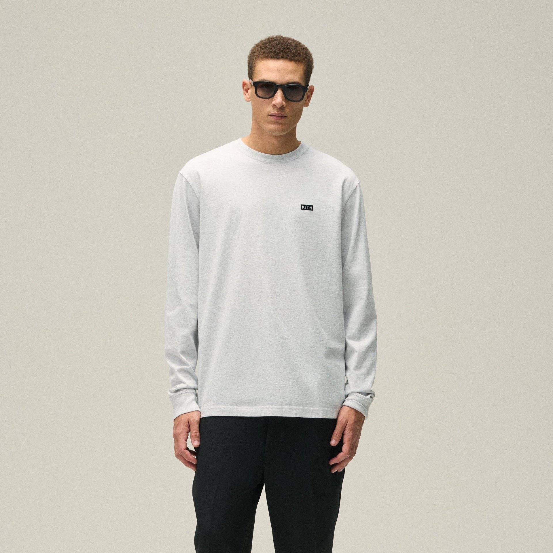 Kith Long Sleeve LAX Tee - Light Heather Grey