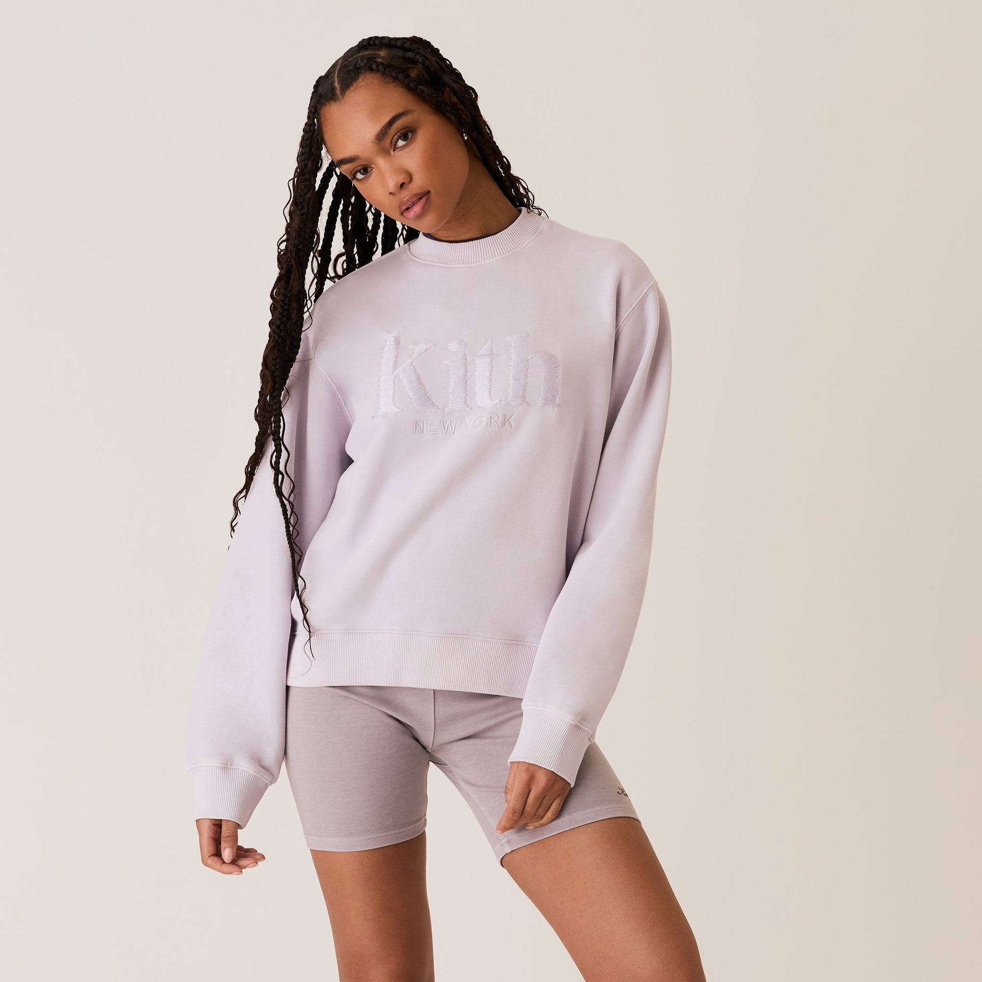 Kith Women Ashwin Sueded New York Crewneck - Echo