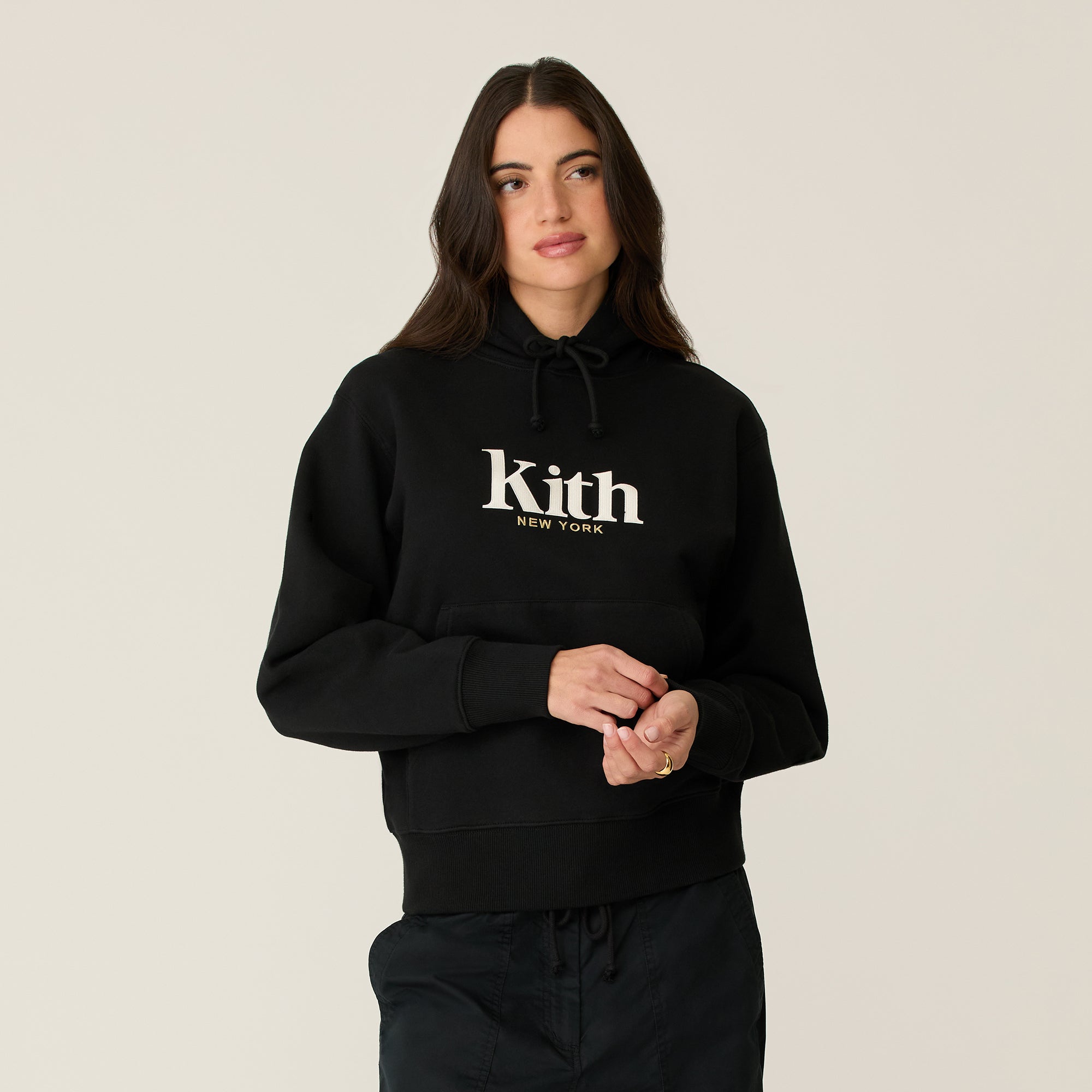 Kith women パーカー フーディー Kith Women Jane New York Hoodie II - Black – Kith Canada