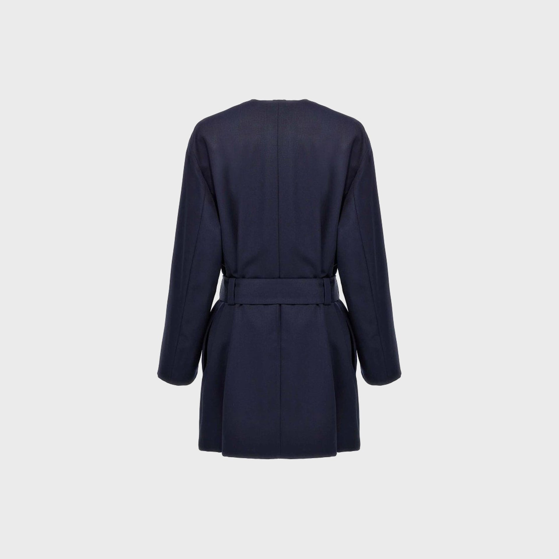 Long Coat in Navy Blue