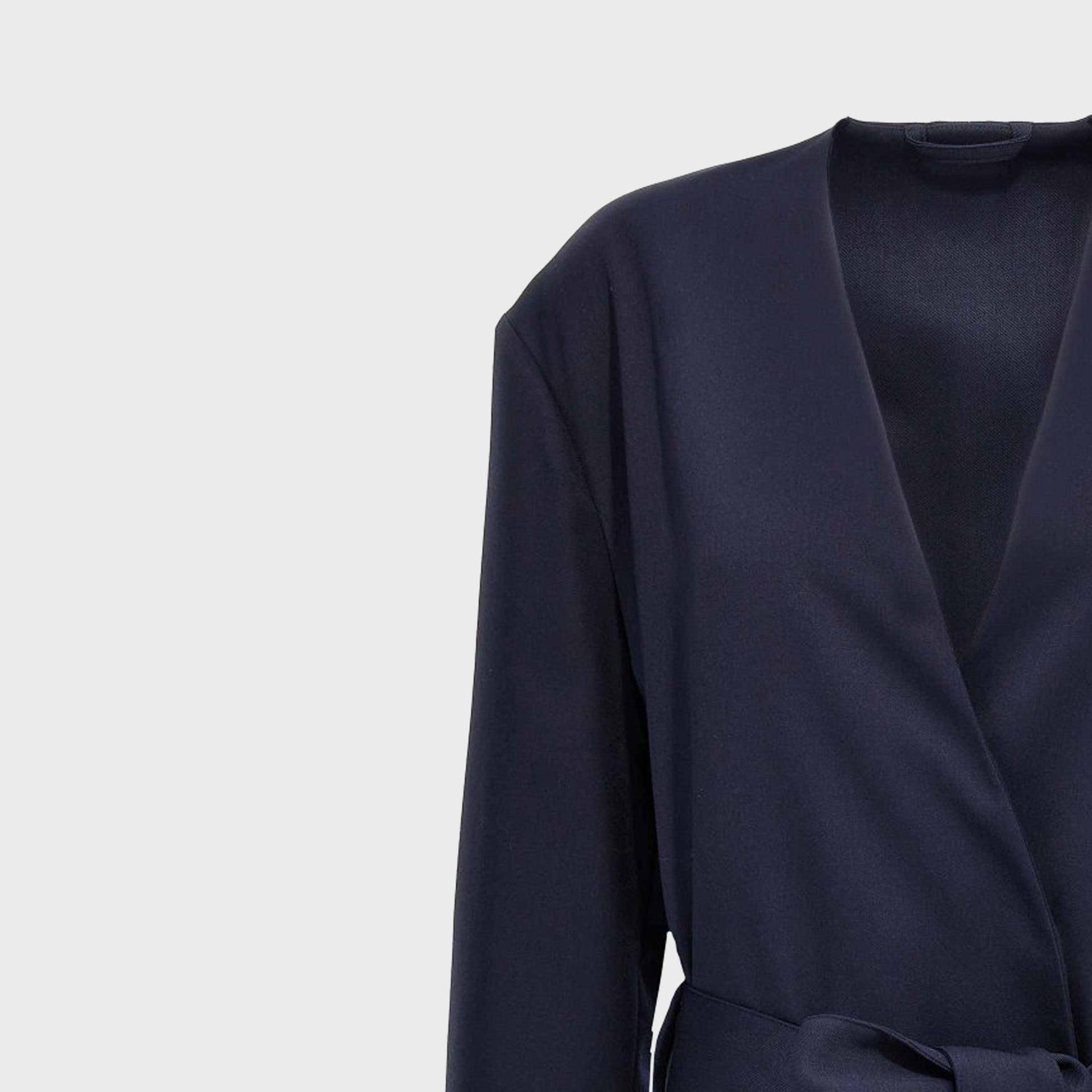 Long Coat in Navy Blue