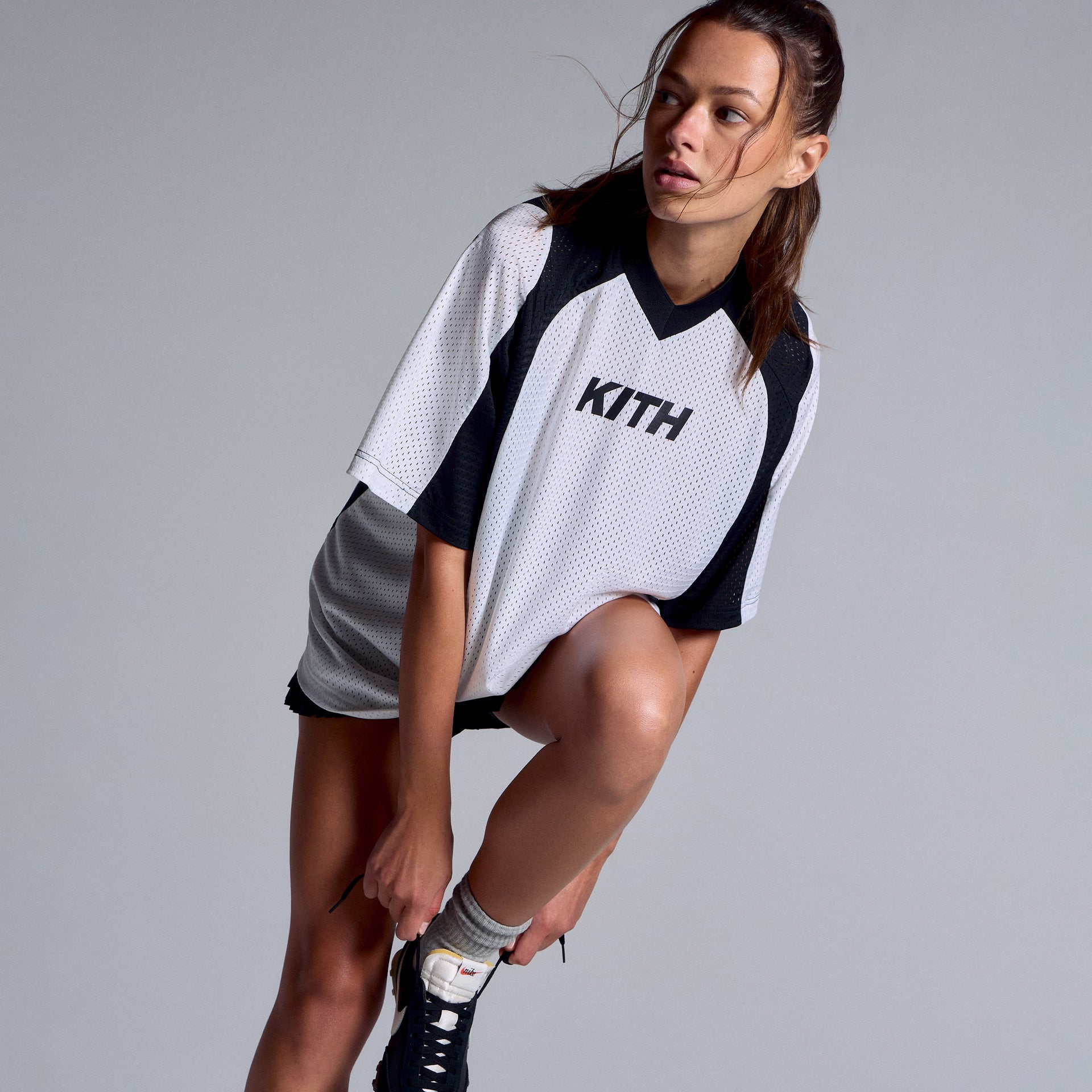 Kith Women Ridley II Mesh Short Sleeve Tee - White - PH