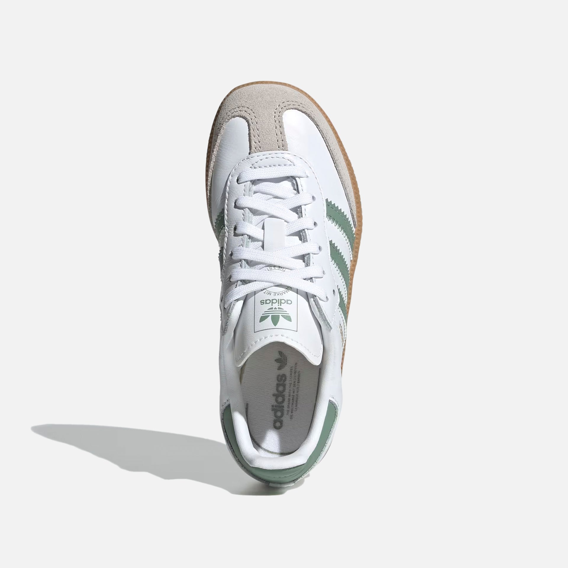 adidas PS Samba OG - White / Silver Green / Gum 3