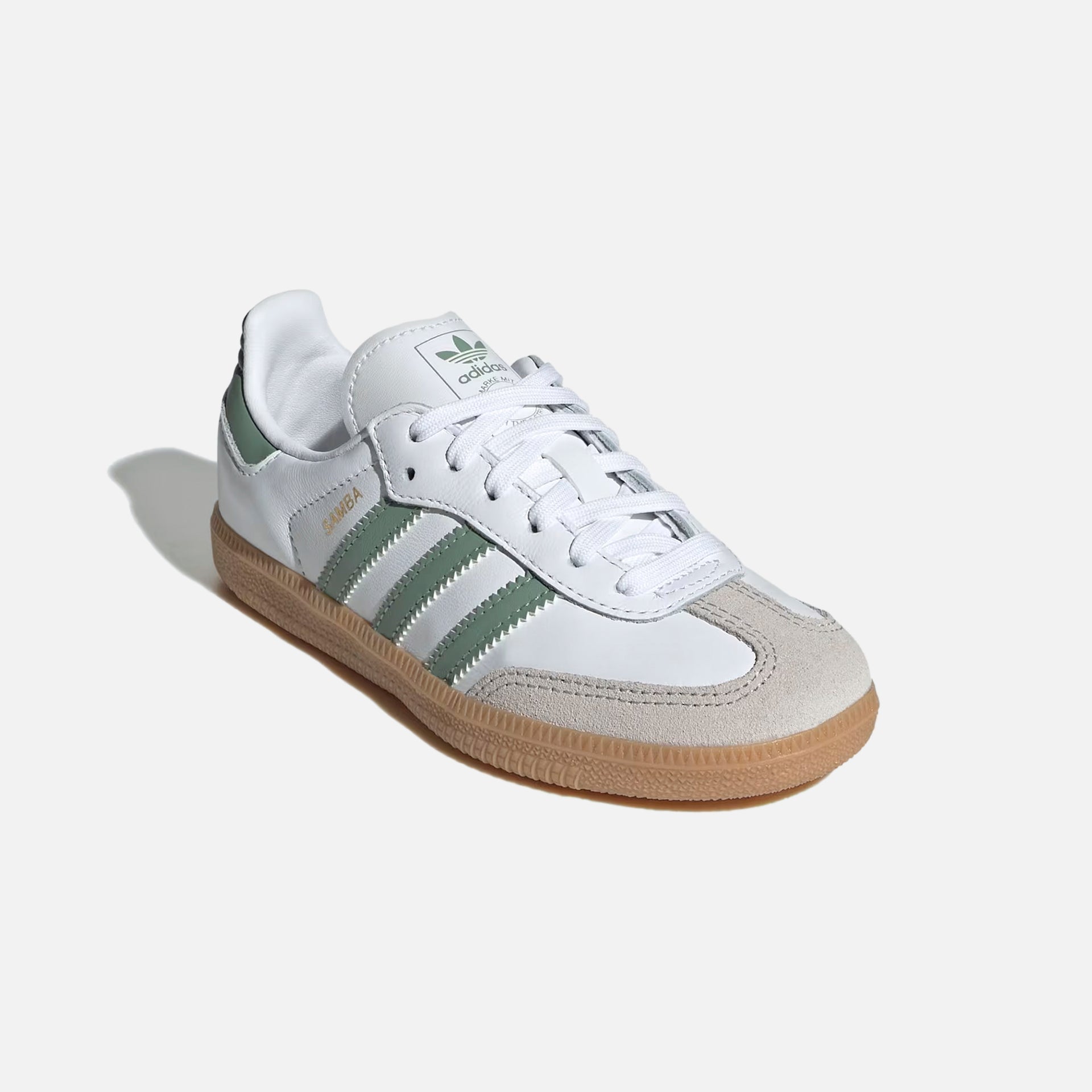 adidas PS Samba OG - White / Silver Green / Gum 3