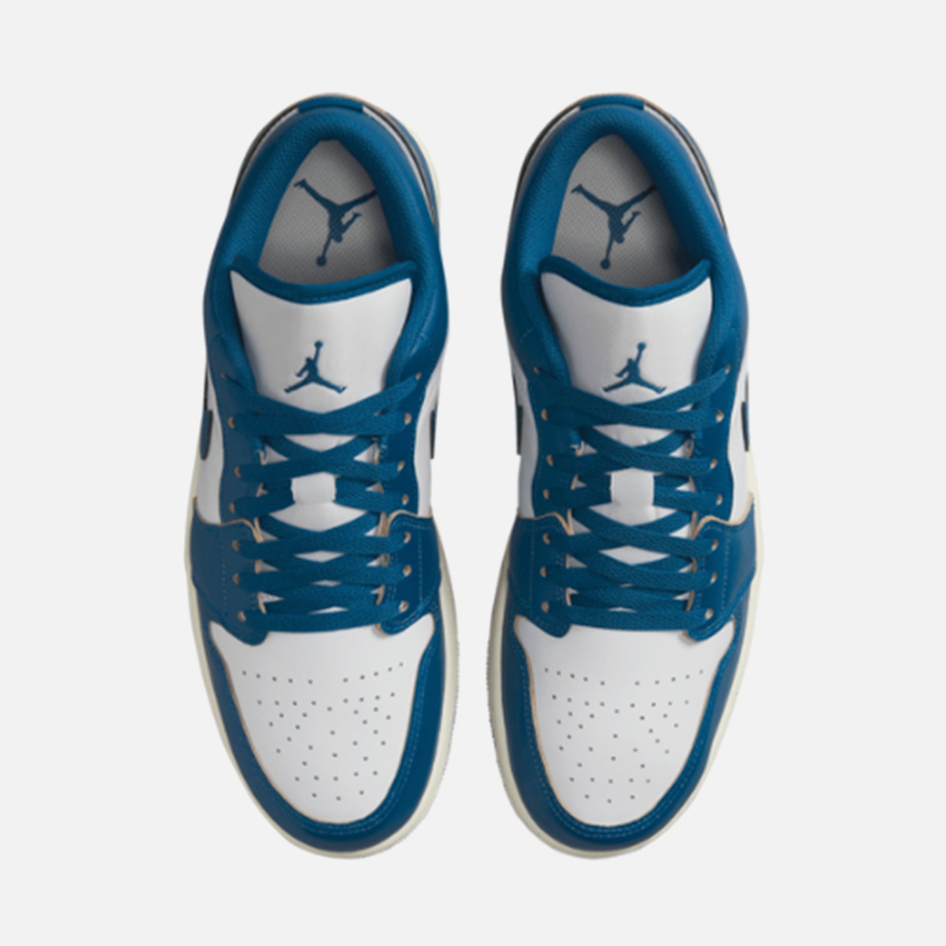 Jordan Air Jordan 1 Low SE - White / Industrial Blue / Blue Green