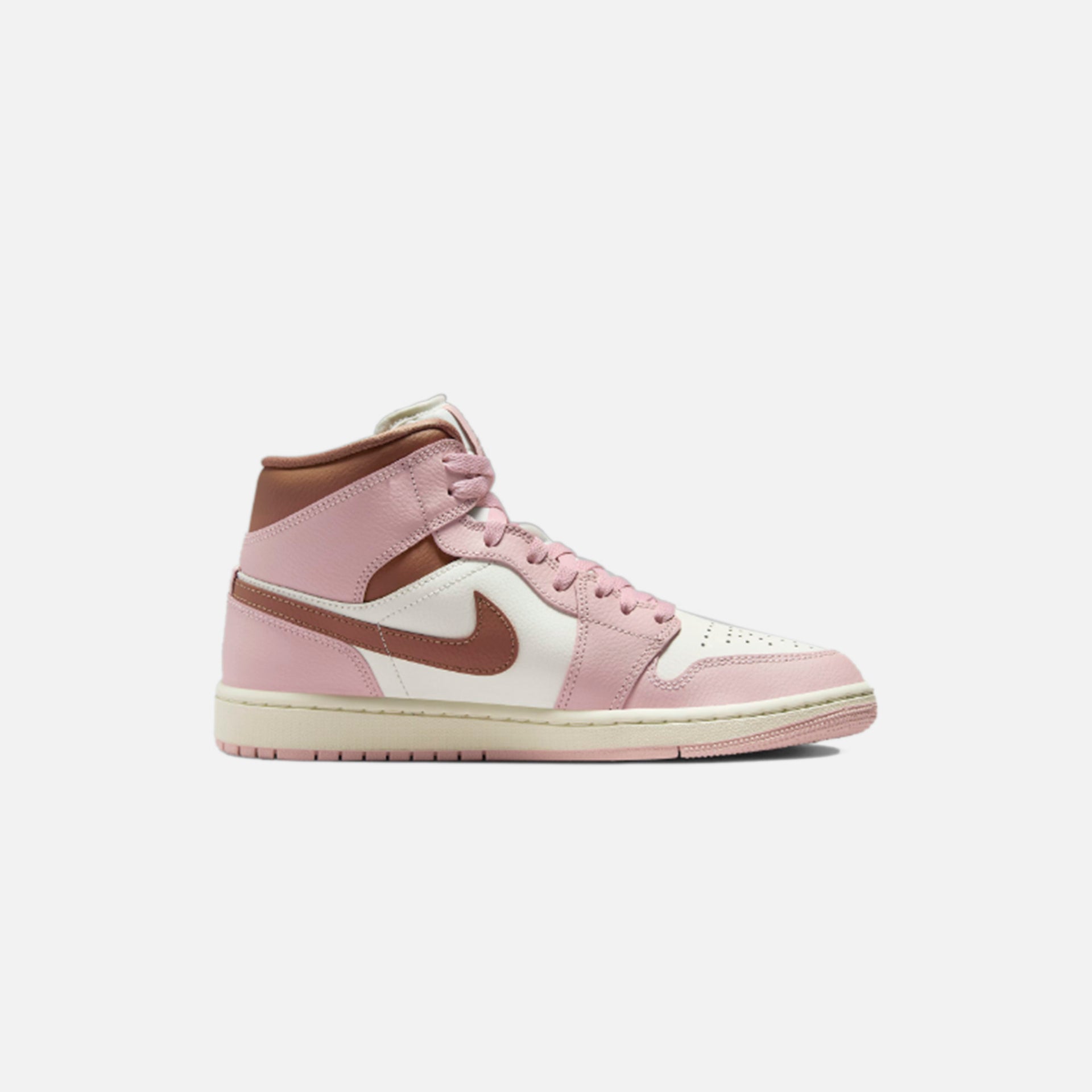 Nike Air Jordan 1 Mid - Pink Oxford / Sail / Archaeo Brown