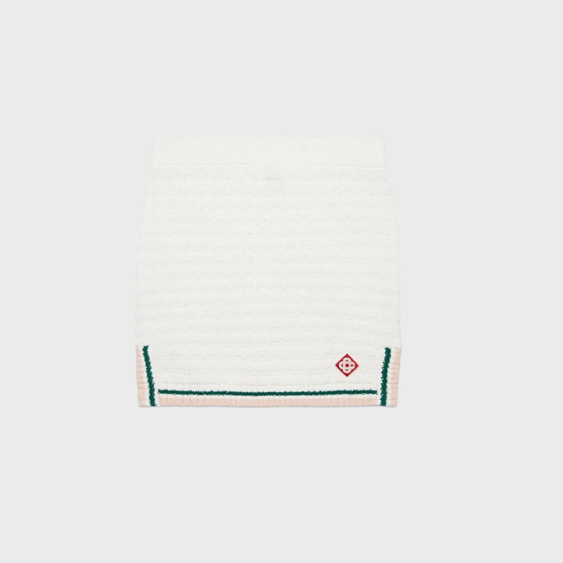 Casablanca Boucle Cotton Skirt - White
