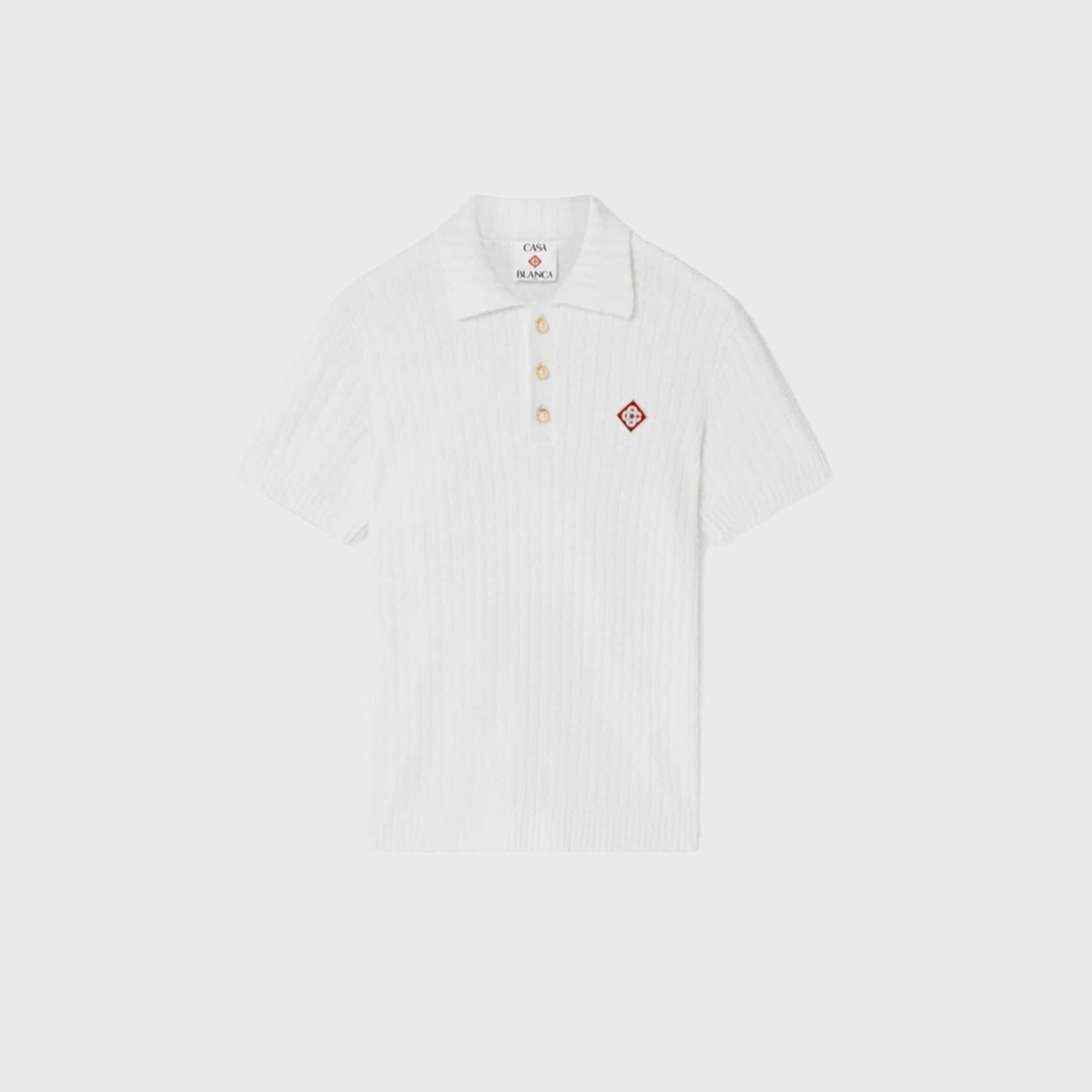 Casablanca Boucle Polo - White