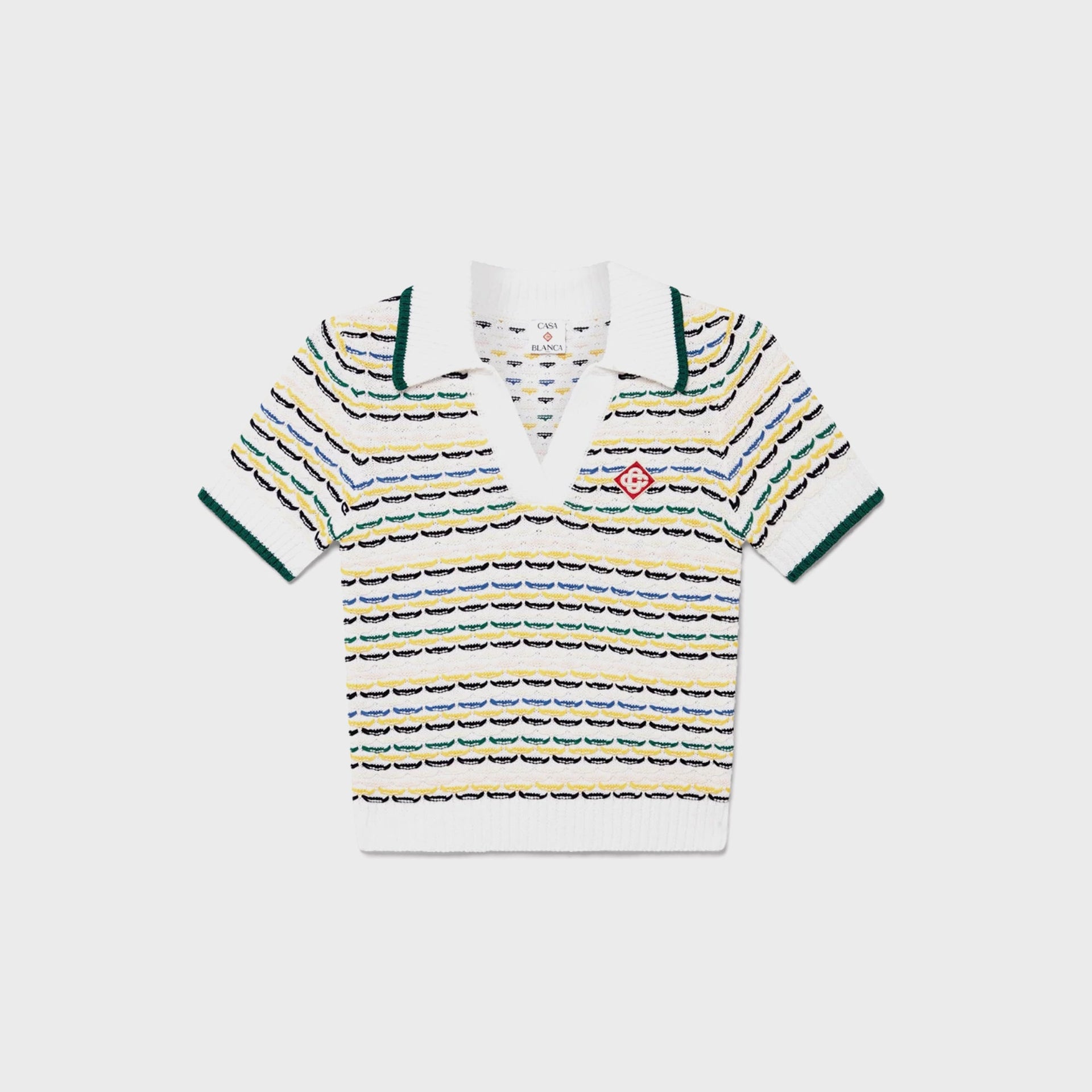 Casablanca Tuck Stitch Polo - Multi