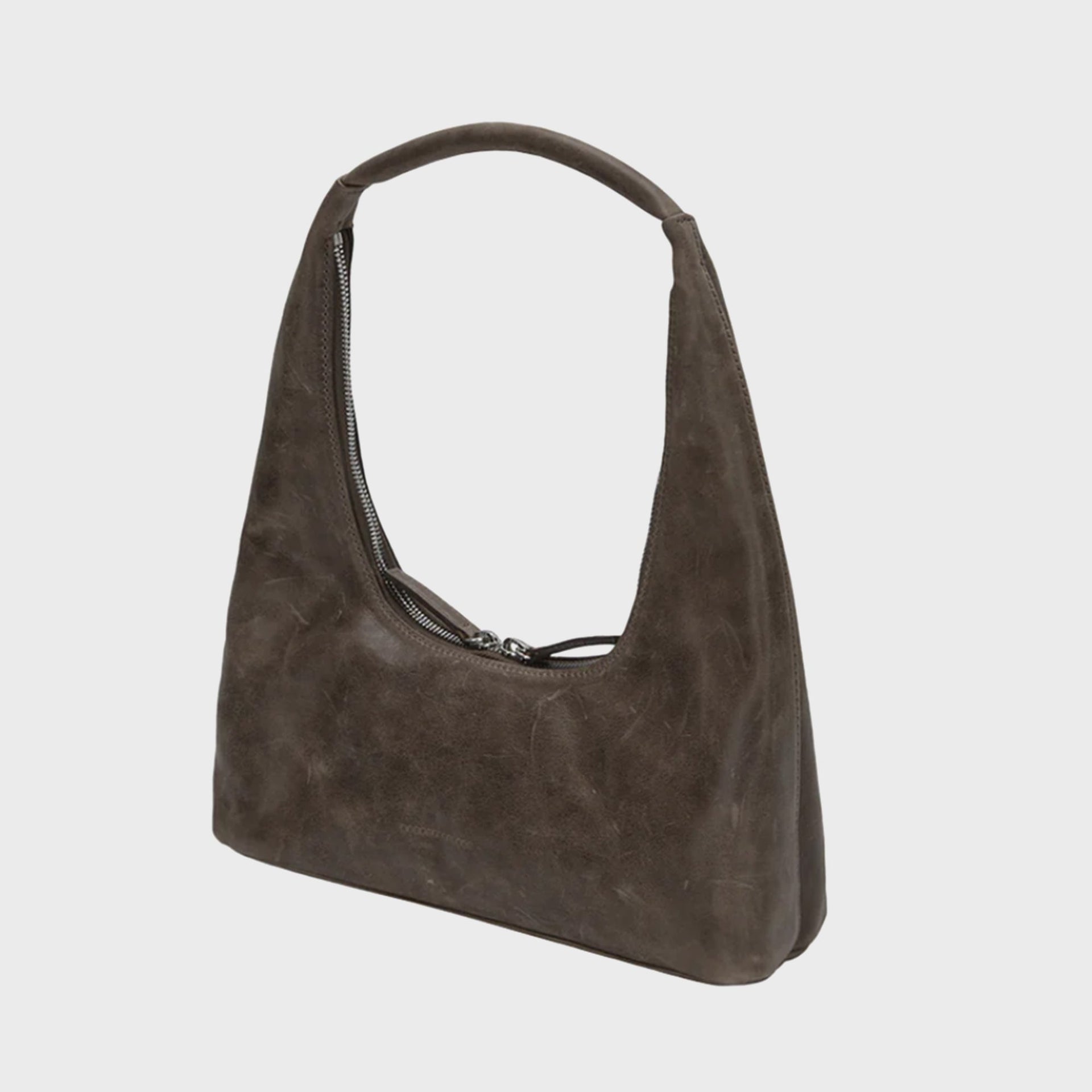 Margesherwood Hobo Mini Shoulder Bag - Washed Brown Pull Up