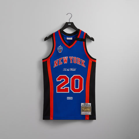 Kith and Mitchell & Ness for the New York Knicks Allan Houston Jersey - Knicks Blue / Knicks Orange