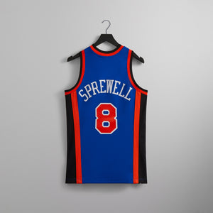 Kith and Mitchell & Ness for the New York Knicks Latrell Sprewell Jersey - Knicks Blue / Knicks Orange