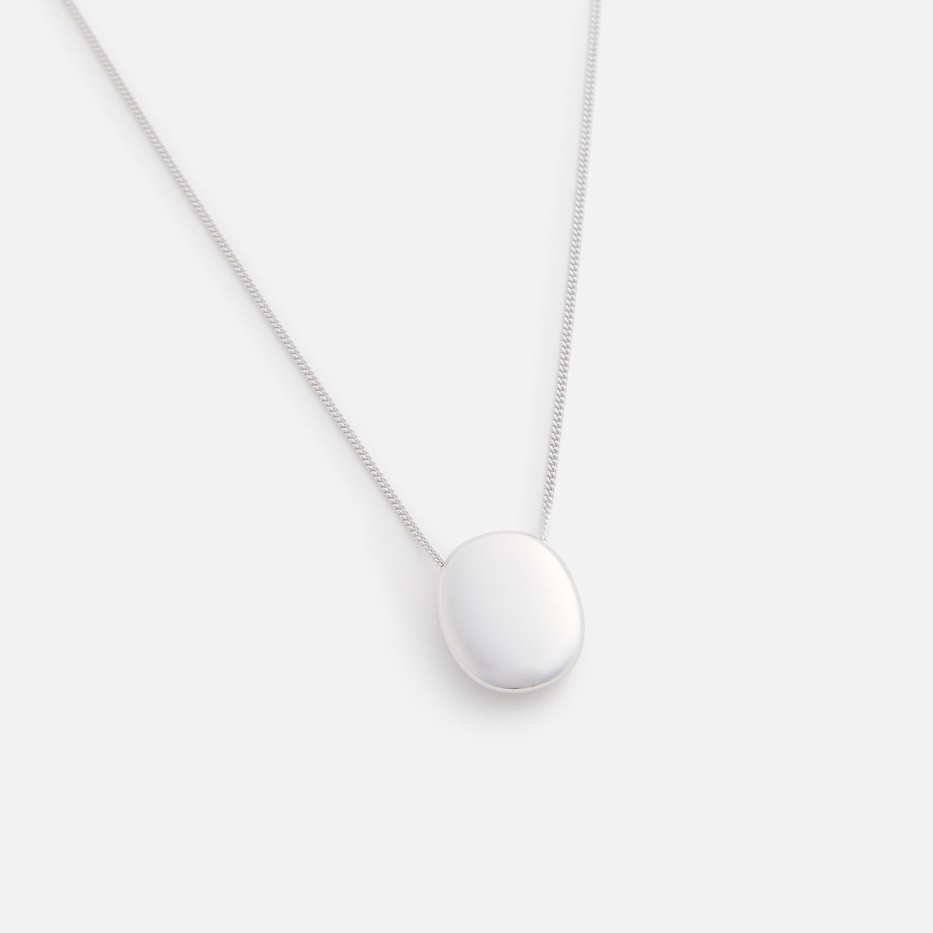 Tom Wood Pebble Pendant Silver 22.5 - Silver