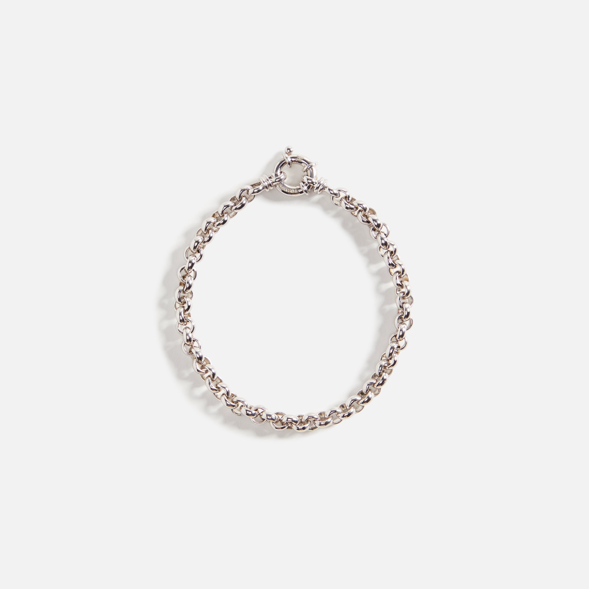 Silver Rolo silver chain necklace, Tom Wood