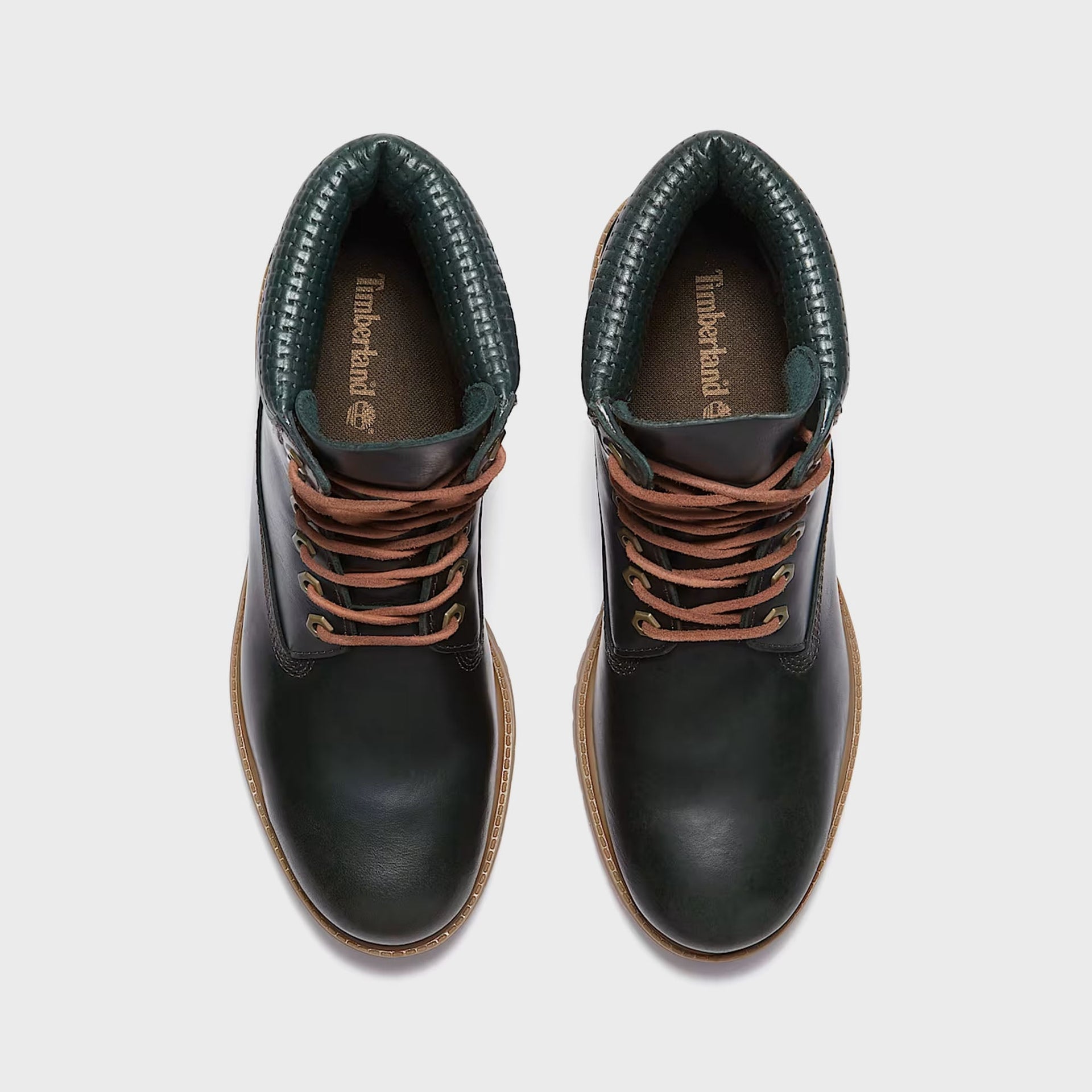 Timberland Emerald Woods 6 Inch Waterproof Boot - Black Nubuck / Dark Green