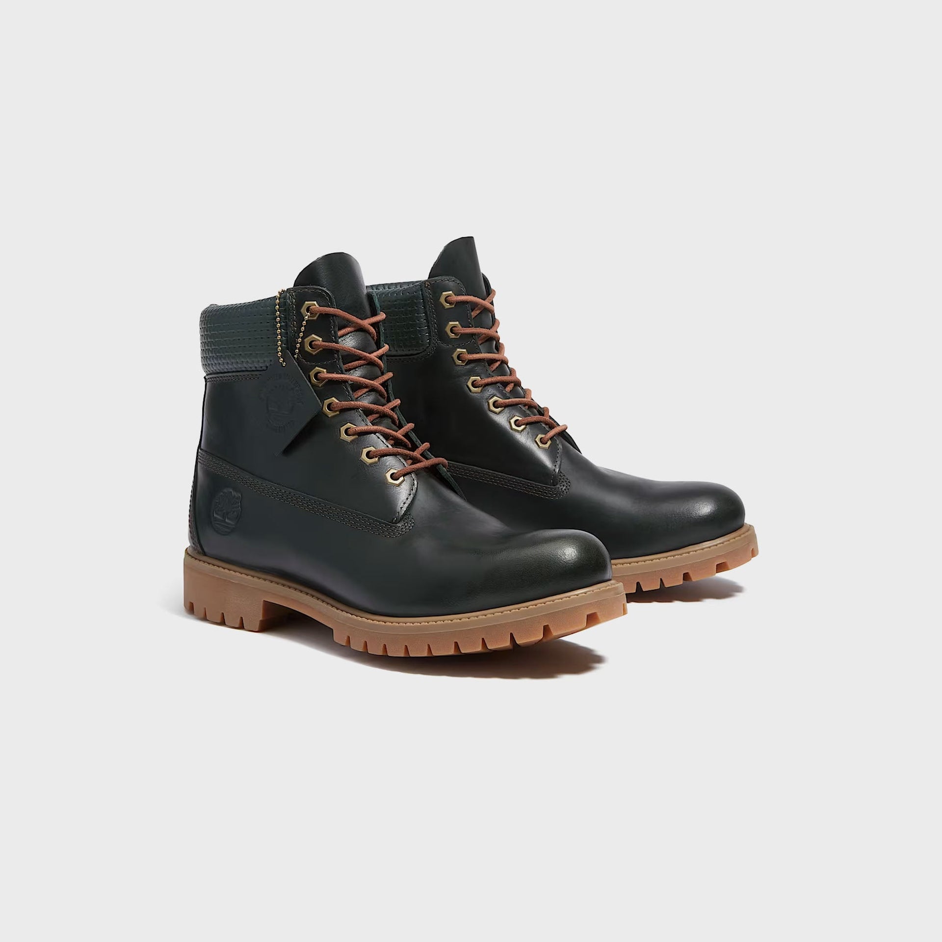 Timberland Emerald Woods 6 Inch Waterproof Boot - Black Nubuck / Dark Green